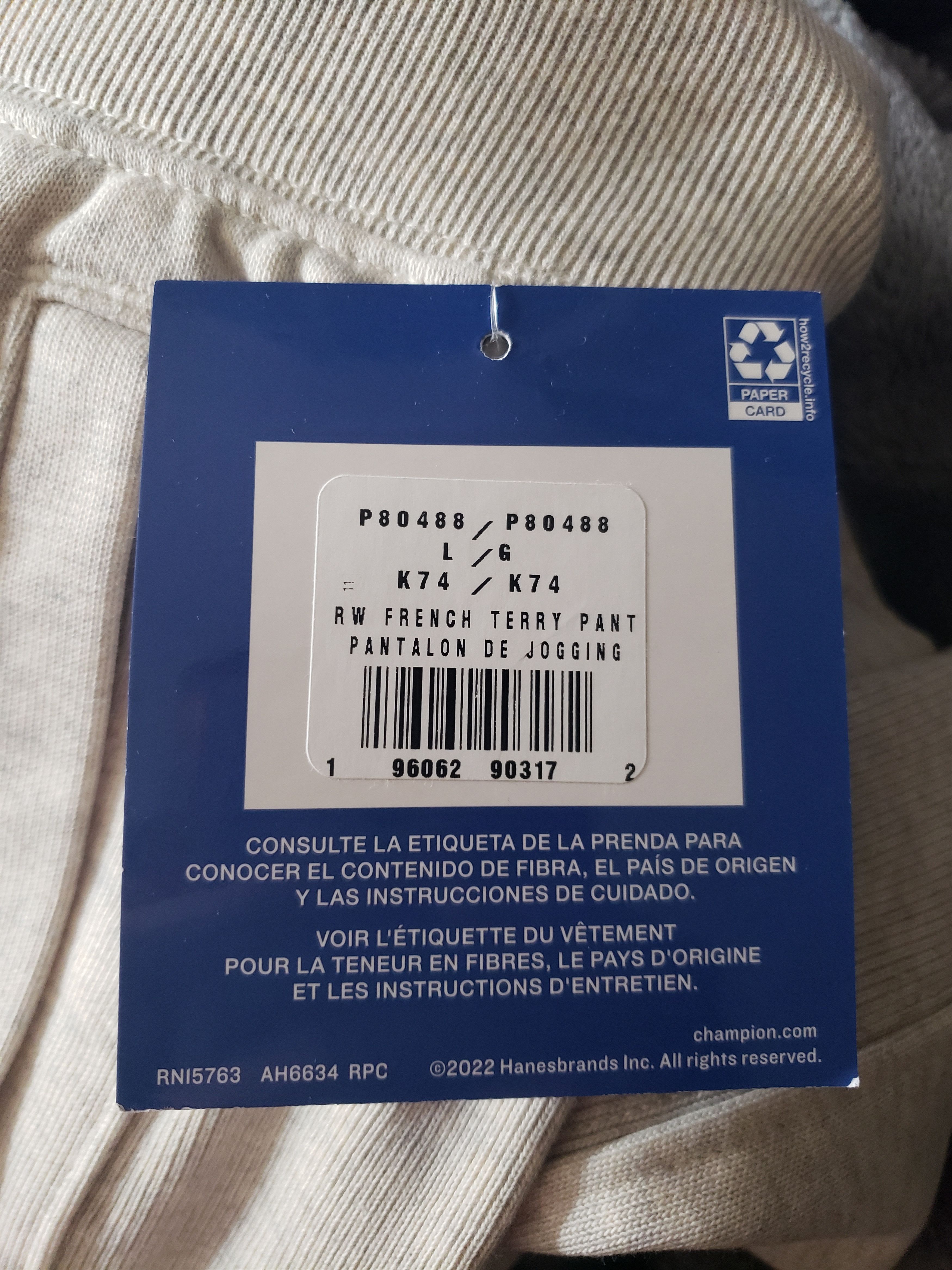 Champion Reverse Weave Script Logo Sweatpants L Size US 32 / EU 48 - 8 Thumbnail