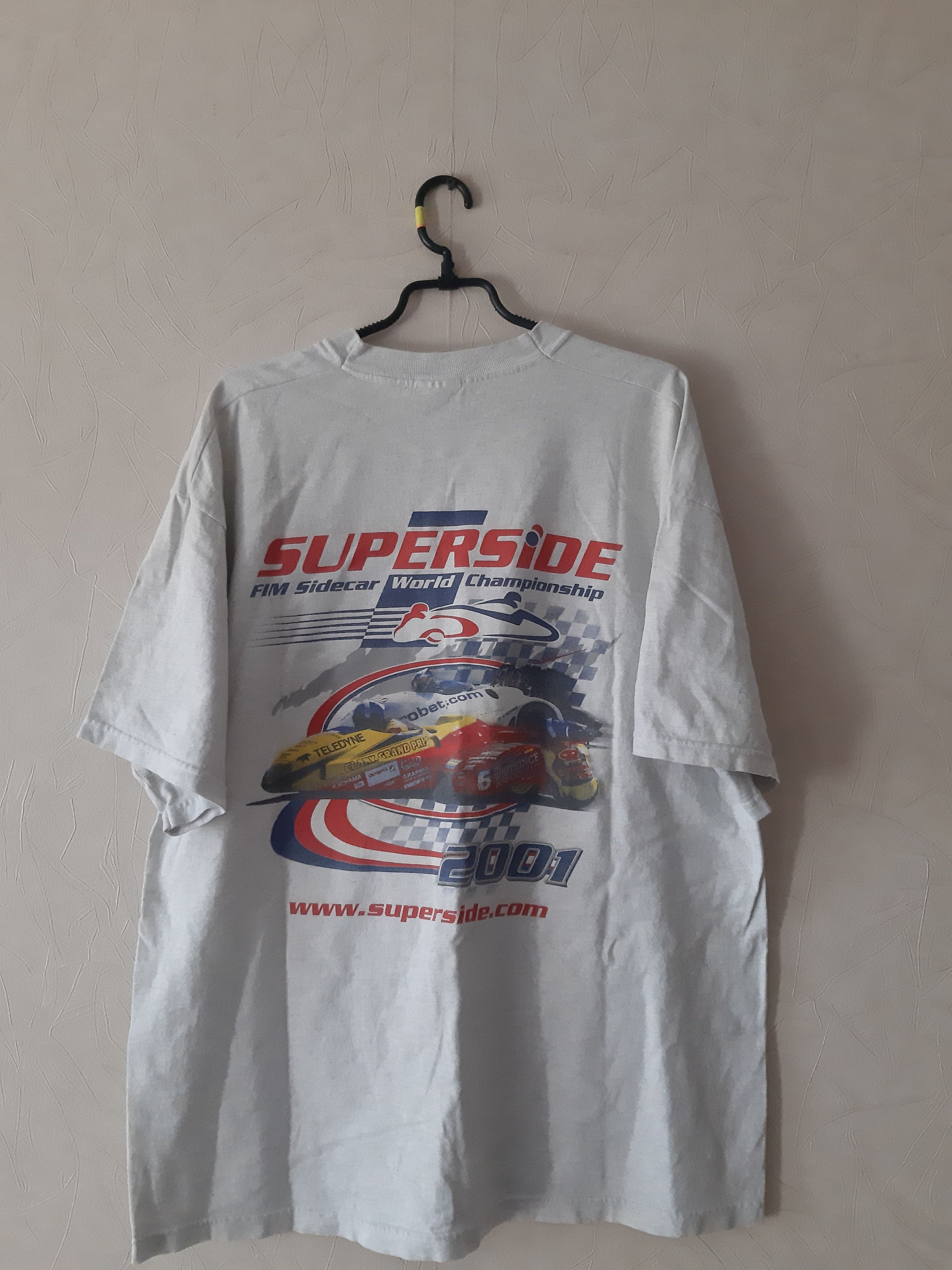 Vintage FIM Sidecar World Championship 2001 vintage shirt SUPERSIDE Size US XL / EU 56 / 4 - 5 Thumbnail