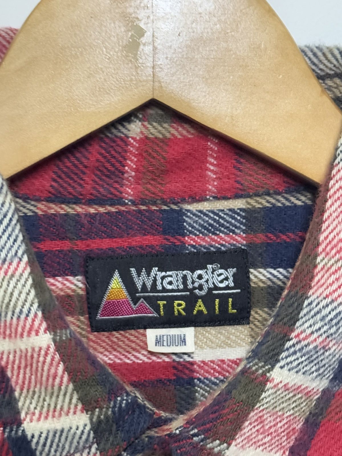 Wrangler Vintage Flannel WRANGLER TRAIL Plaid Tartan 2 Pocket Size US L / EU 52-54 / 3 - 7 Thumbnail