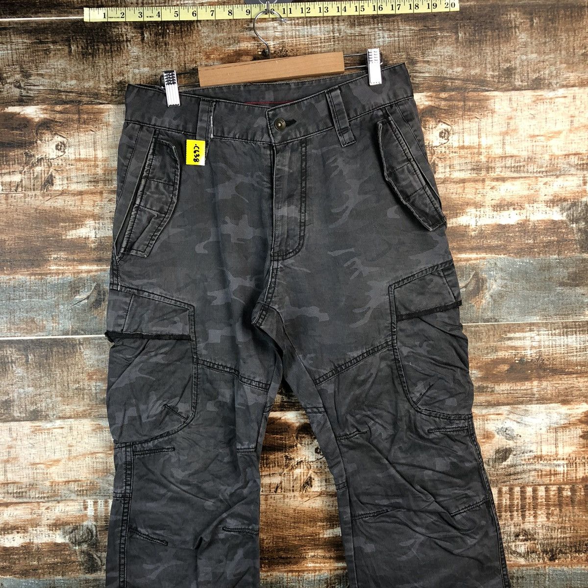 Japanese Brand DL Camo Gray Cargo Military utility Multipocket Pants #C638 Size US 29 - 4 Thumbnail