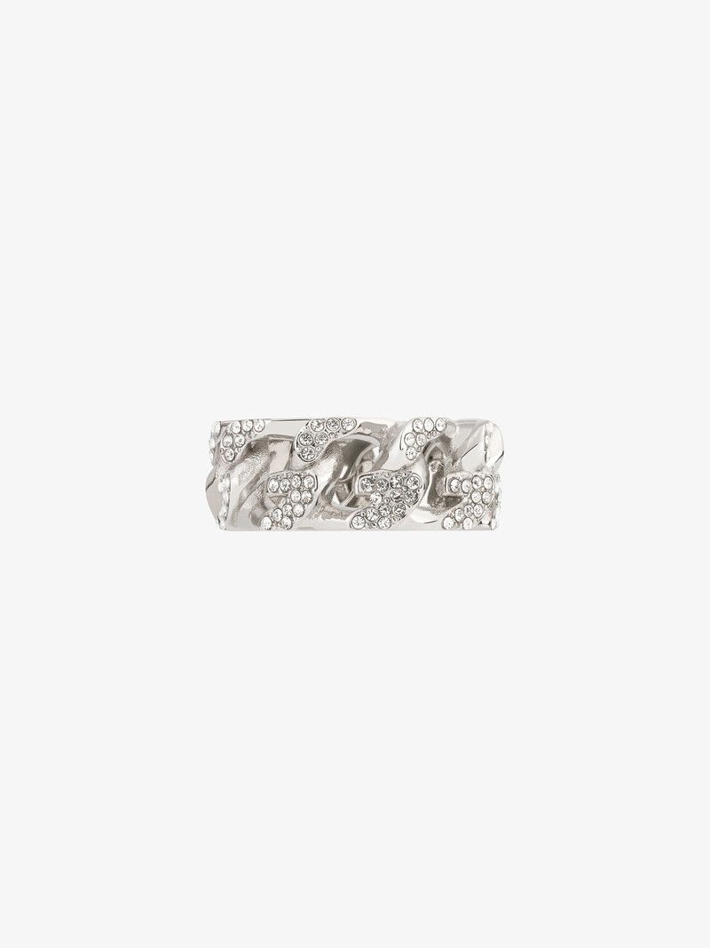 Givenchy o1n1vont0326 Size:52/G Chain Ring in Silver Size ONE SIZE - 1 Thumbnail
