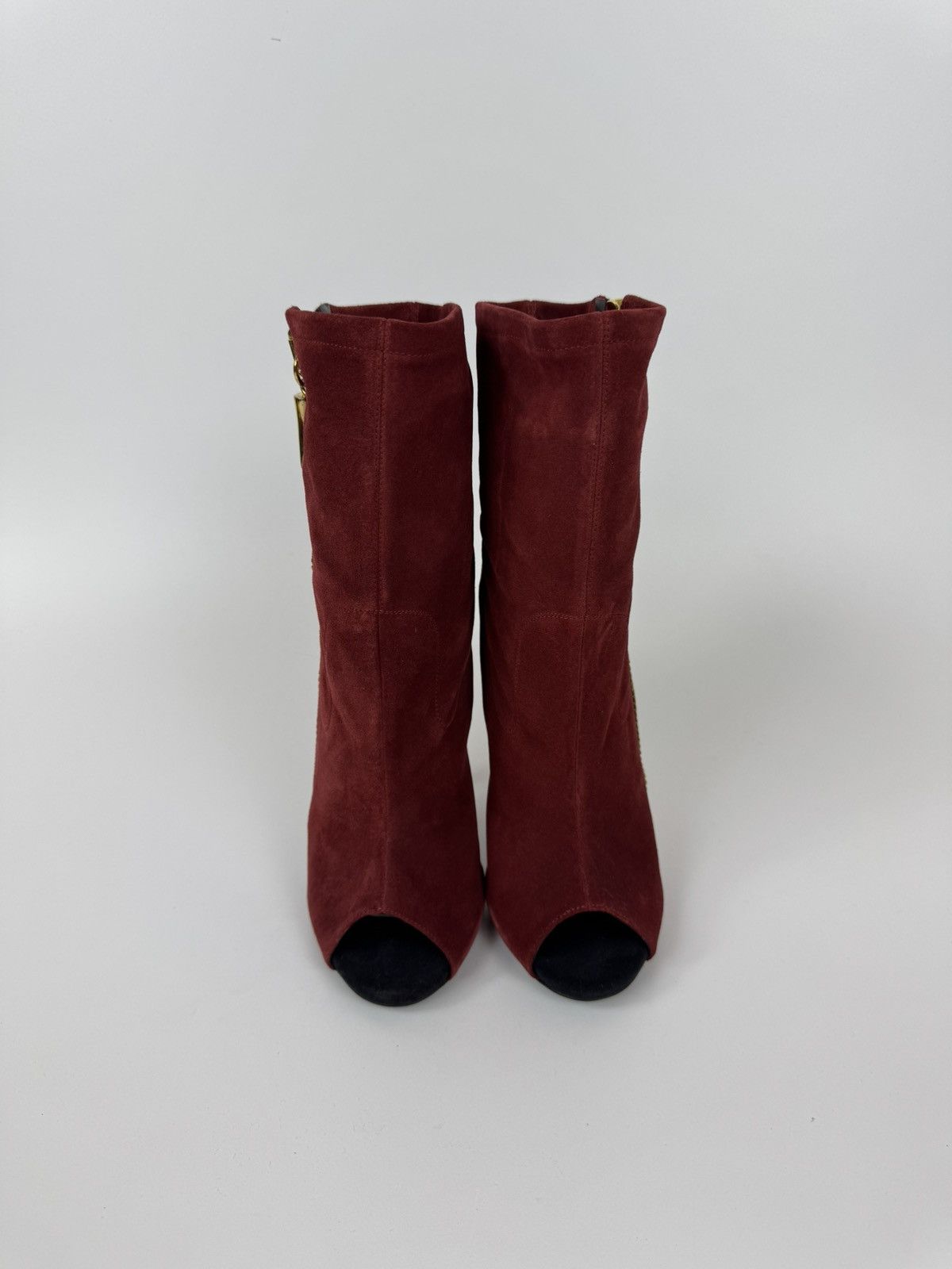 Giuseppe Zanotti Giuseppe Zanotti Open Ankle Boots Suede Stiletto High Heel Size US 10 / IT 40 - 3 Thumbnail