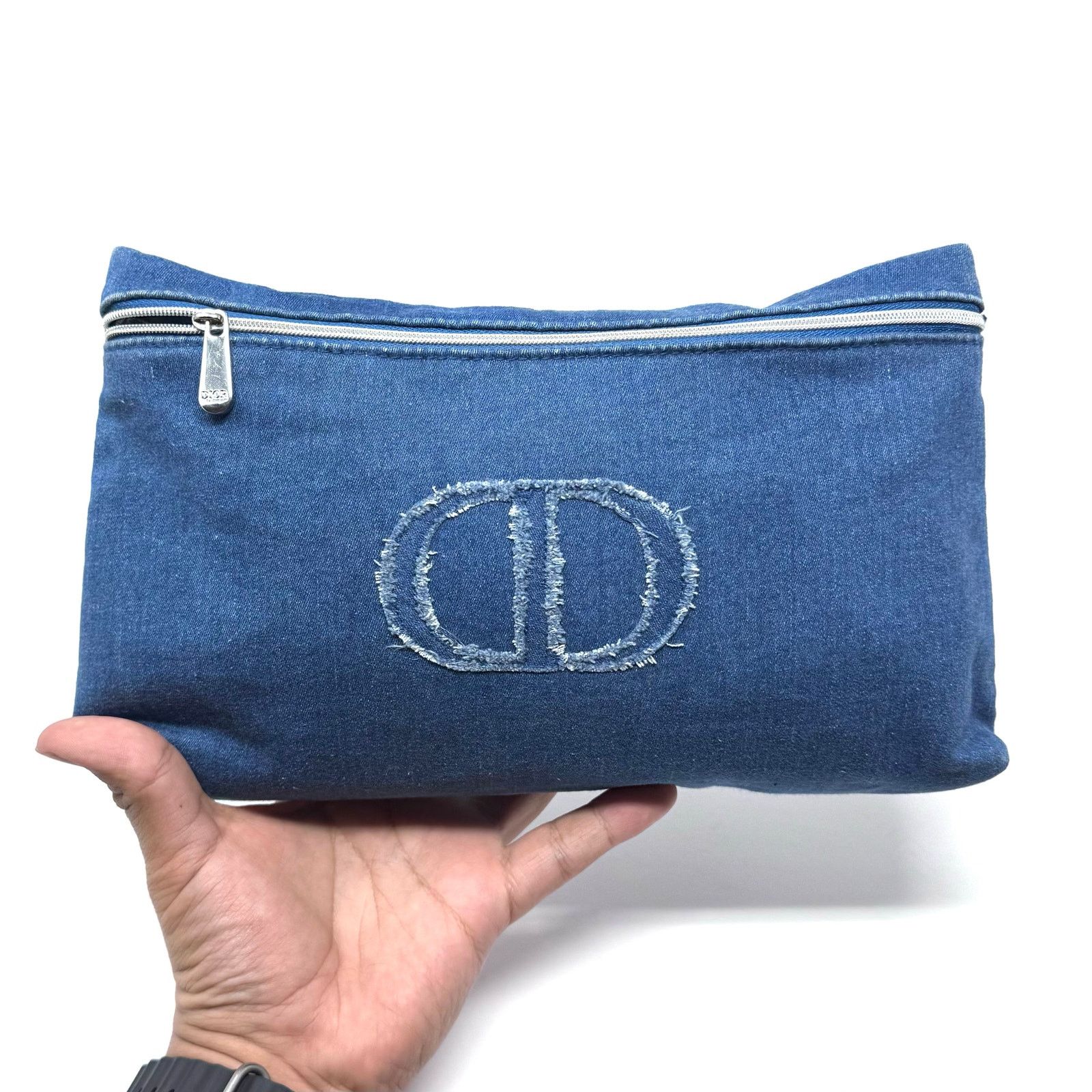 Dior Dior Denim Zipper Pouch Size ONE SIZE - 5 Thumbnail