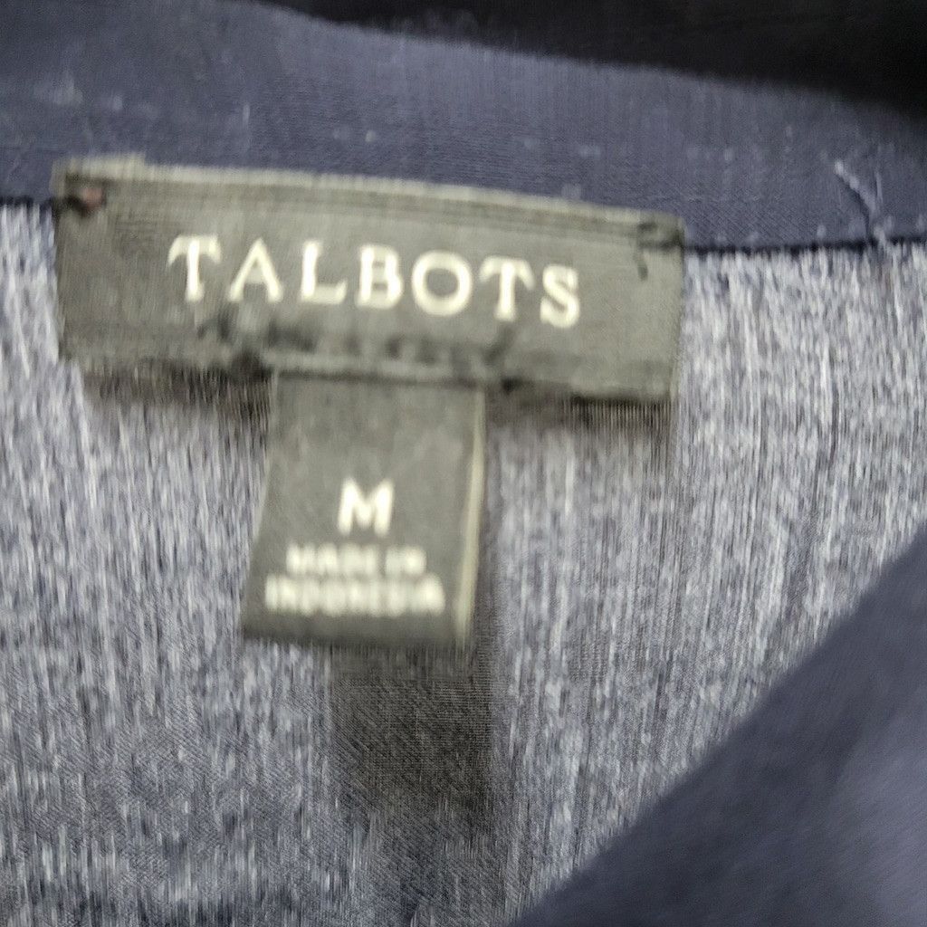 Talbots Talbots Women Roll-Tab Long-Sleeve Button-Up Rayon Shirt 10 Size L / US 10 / IT 46 - 9 Thumbnail