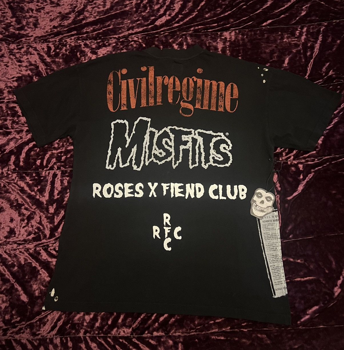 Civil Regime Civil Regime x Misfits The Horror Business black tee Men S Size US S / EU 44-46 / 1 - 2 Thumbnail