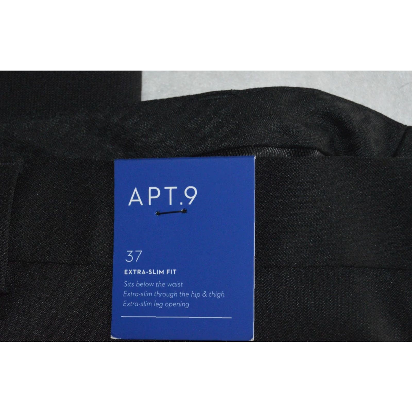 Apt. 9 NWT Apt. 9 Extra-Slim Fit Black Dress Pants Mens 34x32 Flat Front Slim Straight Pocket Button Dress Pants Available Now Size US 34 / EU 50 - 5 Thumbnail