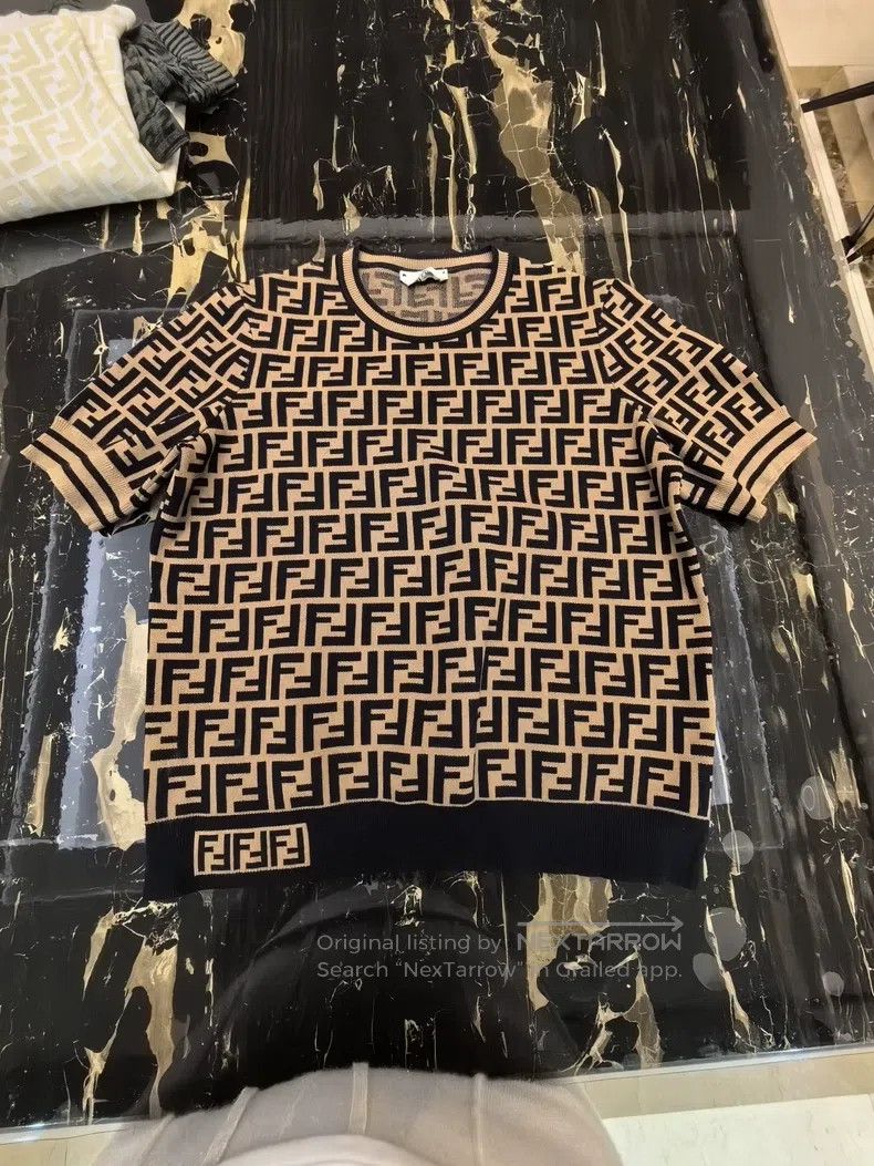 Fendi Fendi Monogram Knit Short Sleeve Size S / US 4 / IT 40 - 5 Thumbnail