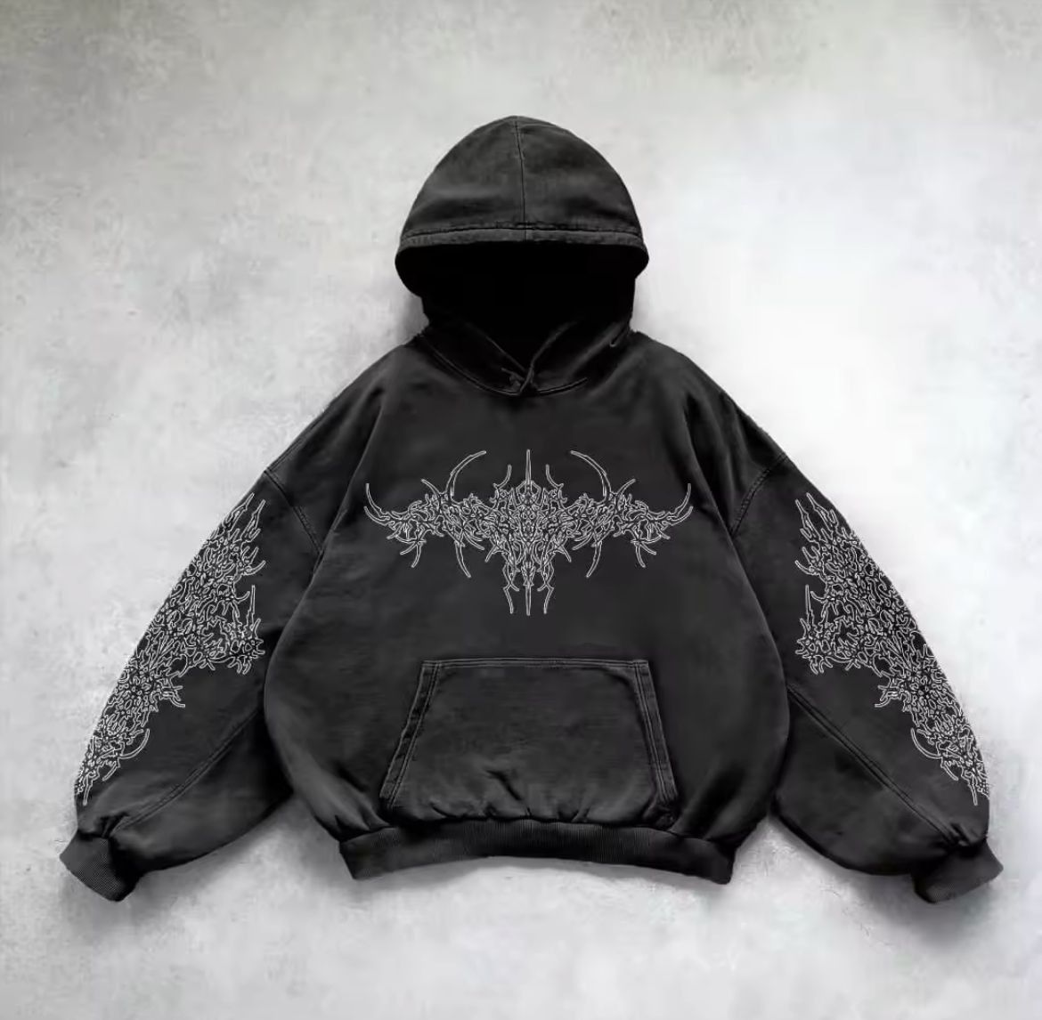 Japanese Brand Custom Star Patchwork Oversized Pullover Hoodies Size US L / EU 52-54 / 3 - 1 Thumbnail