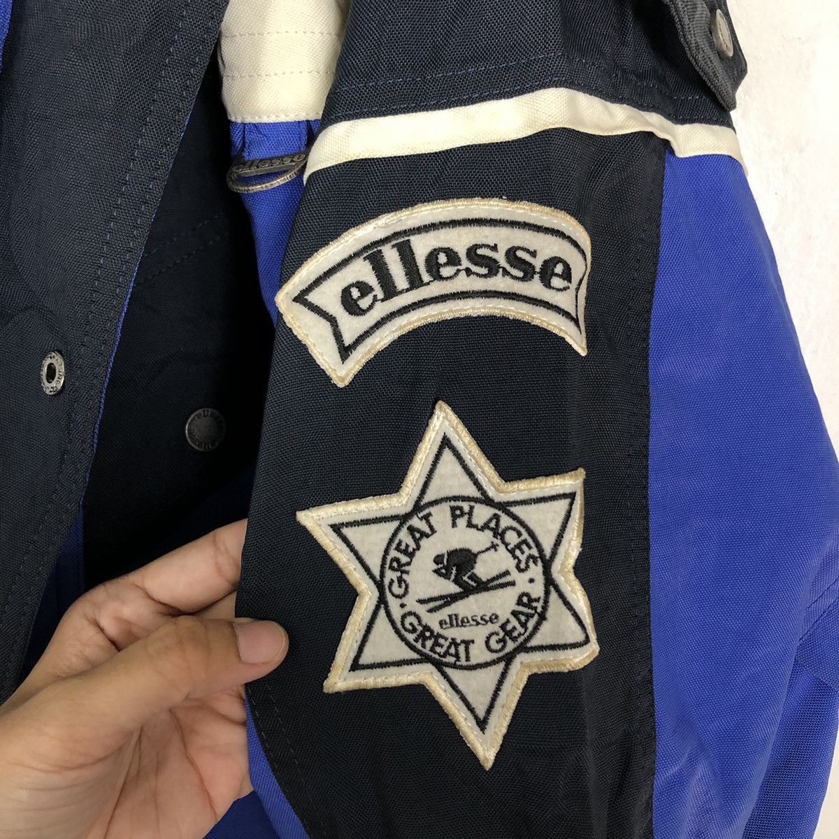 Japanese Brand 🔥VINTAGE CROPPED SKI JACKET ELLESSE GREAT PLACES GREAT GEAR Size US M / EU 48-50 / 2 - 14 Thumbnail