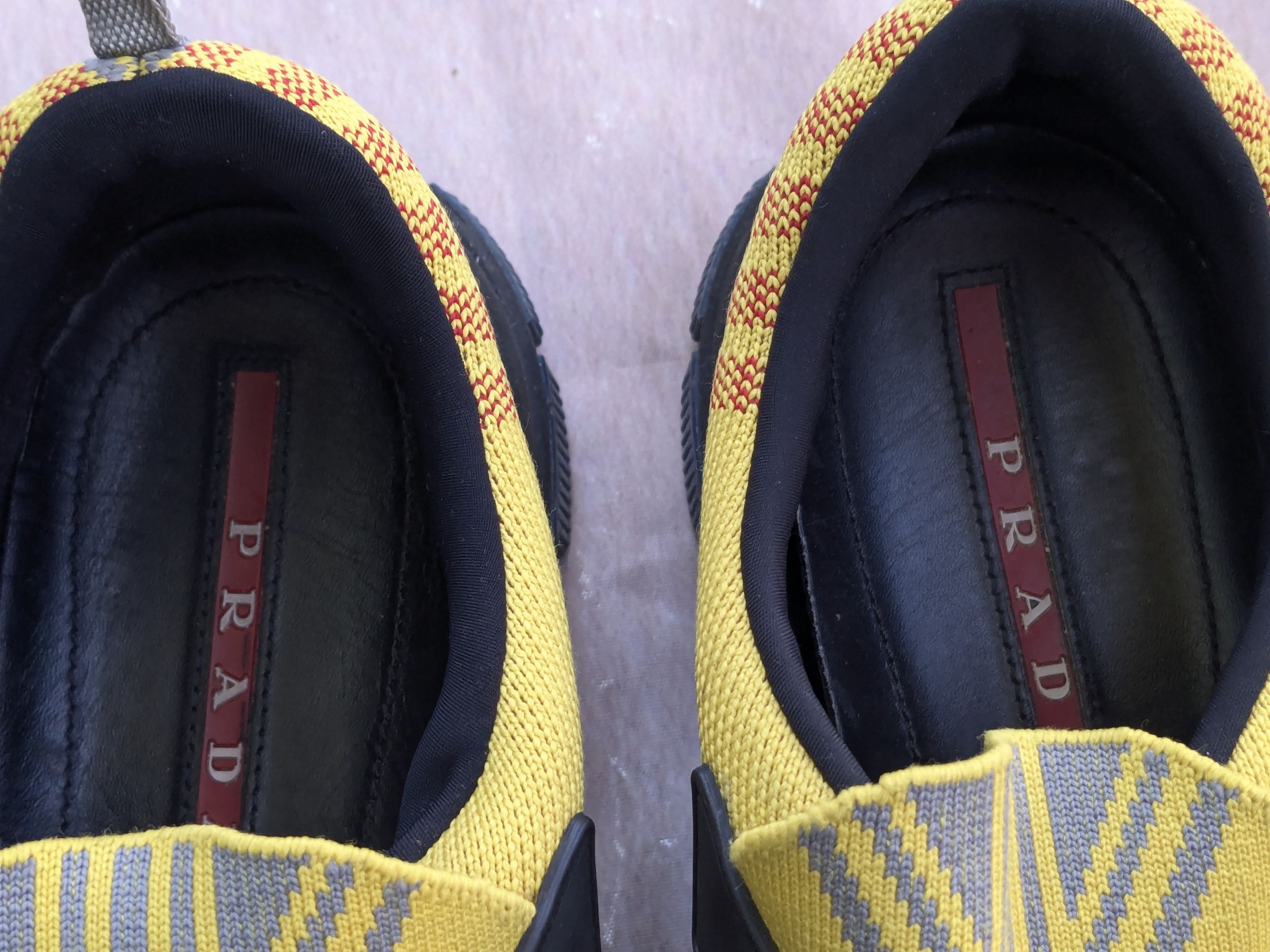 Prada Prada Crossection Sneakers Yellow Gray 9 Size US 9 / EU 42 - 2 Thumbnail