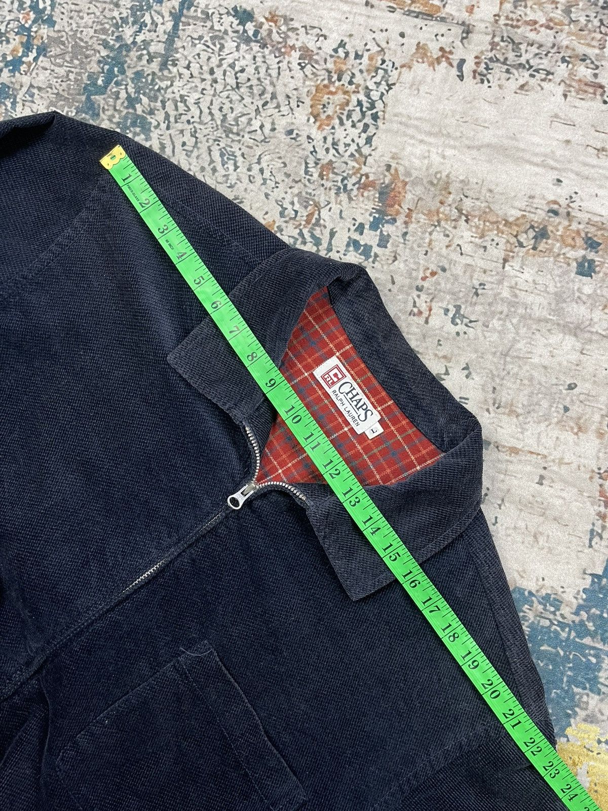 Chaps Ralph Lauren Chaps Navy Corduroy Zipper Cord Workshirt Size US L / EU 52-54 / 3 - 15 Thumbnail