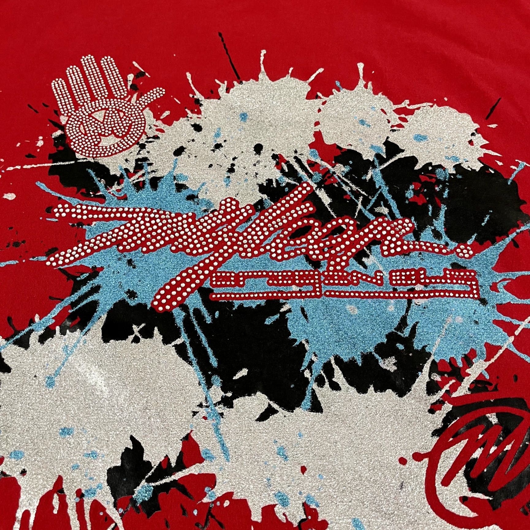 Etro VINTAGE Miskeen Shirt Mens 4XL Red Hip Hop Streetwear Graphic Print T‑Shirt 2000s Men Size US XXL / EU 58 / 5 - 2 Thumbnail