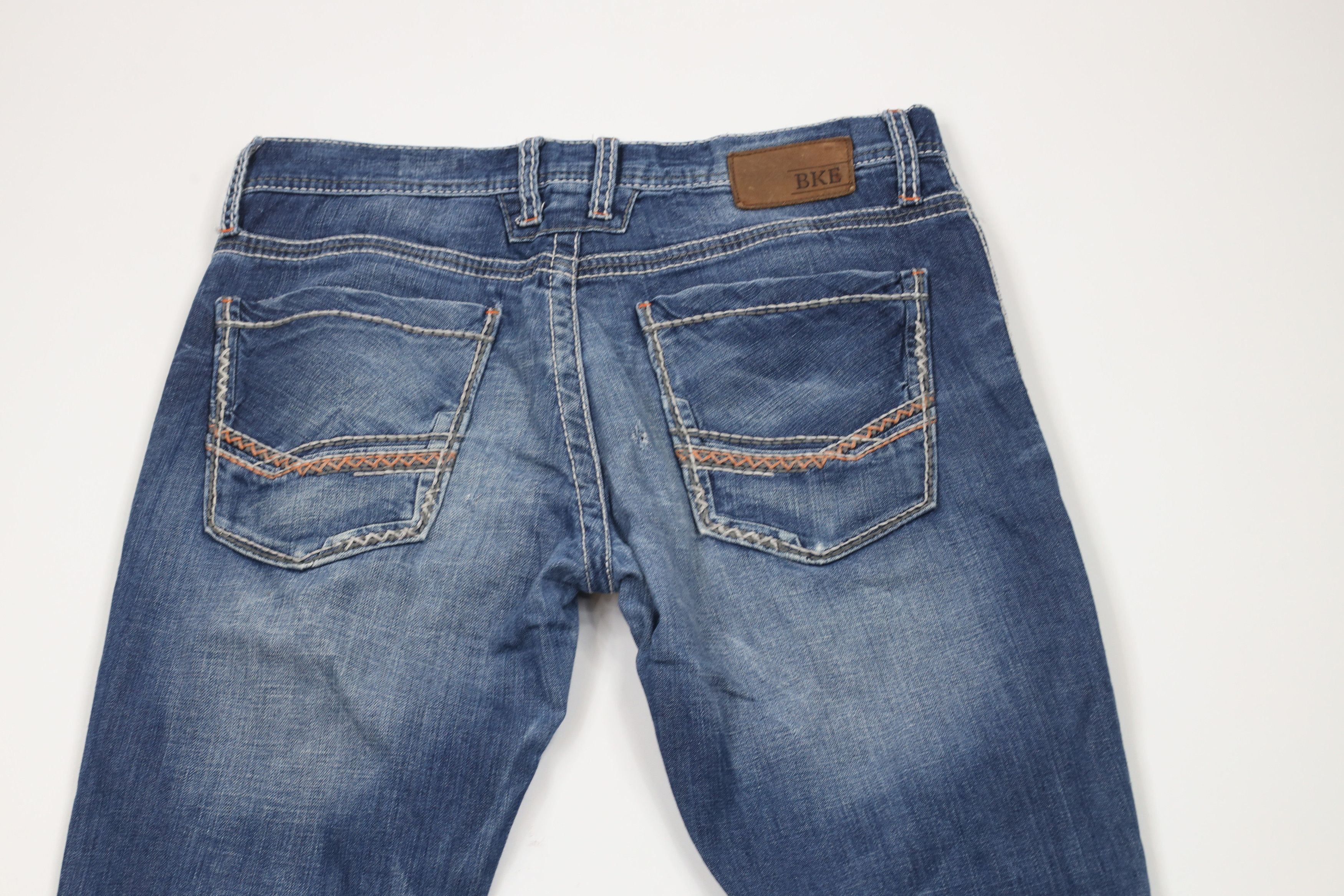 Vintage Buckle BKE Thick Stitch Slim Fit Bootcut Denim Jeans Stretch Size US 34 / EU 50 - 9 Thumbnail