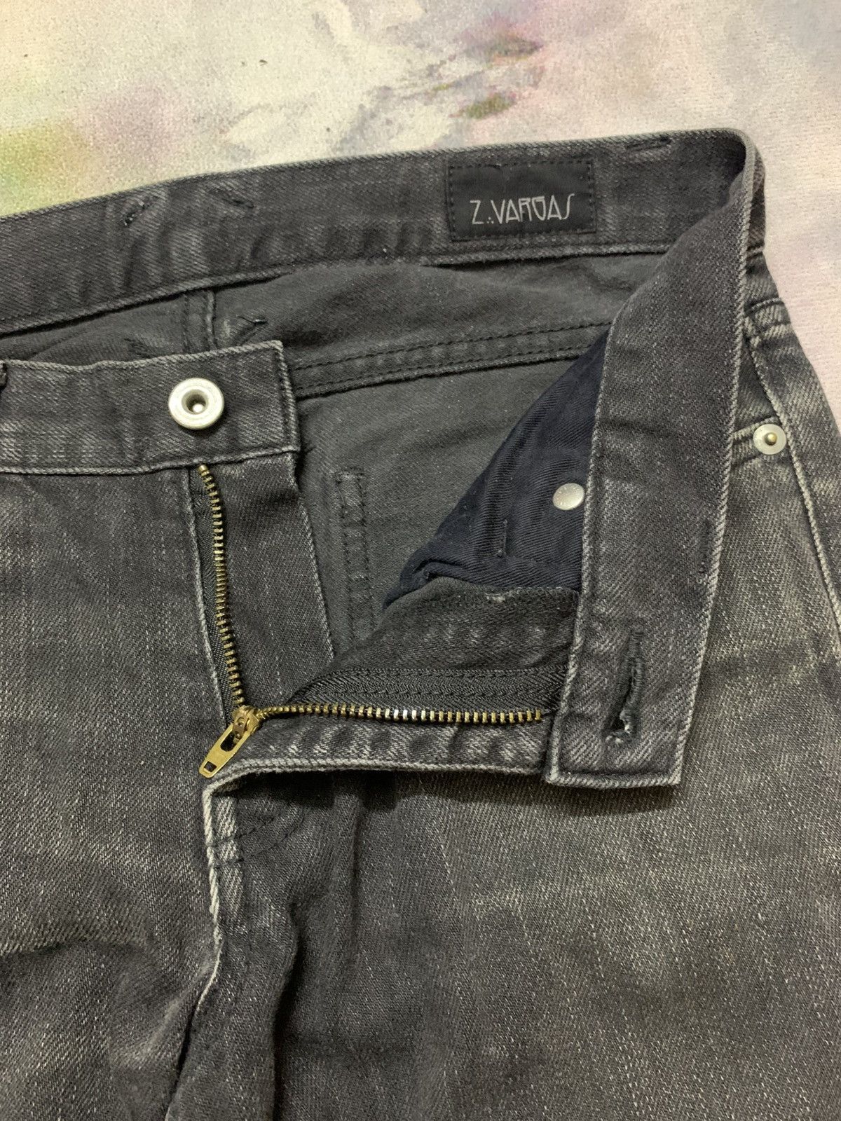Le Grande Bleu (L.G.B.) Japanese Brand Z VARGAS Goth Punk Vkei Skinny Denim Size US 29 - 8 Thumbnail
