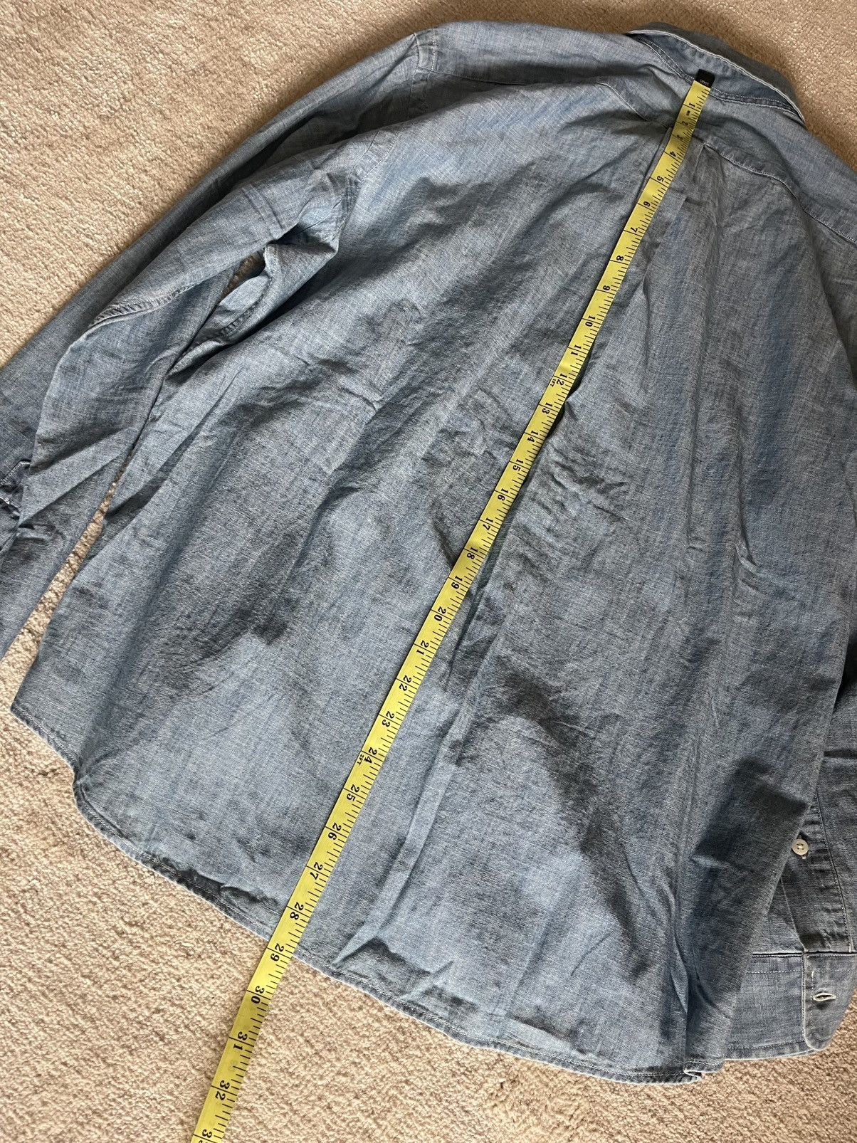 Polo Ralph Lauren Polo Ralph Lauren mens chambray indigo shirt L New Size US L / EU 52-54 / 3 - 15 Thumbnail