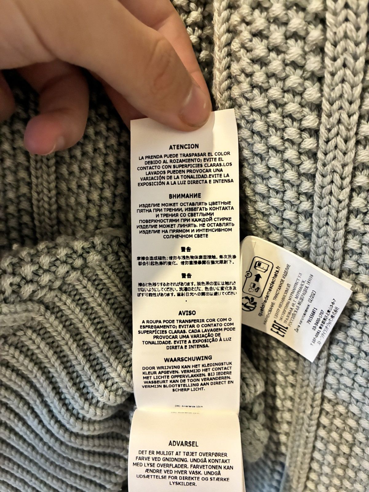 Stone Island Stone Island Knitwear 100% Pure Wool ’DUST' Treatment 100% Size US M / EU 48-50 / 2 - 14 Thumbnail
