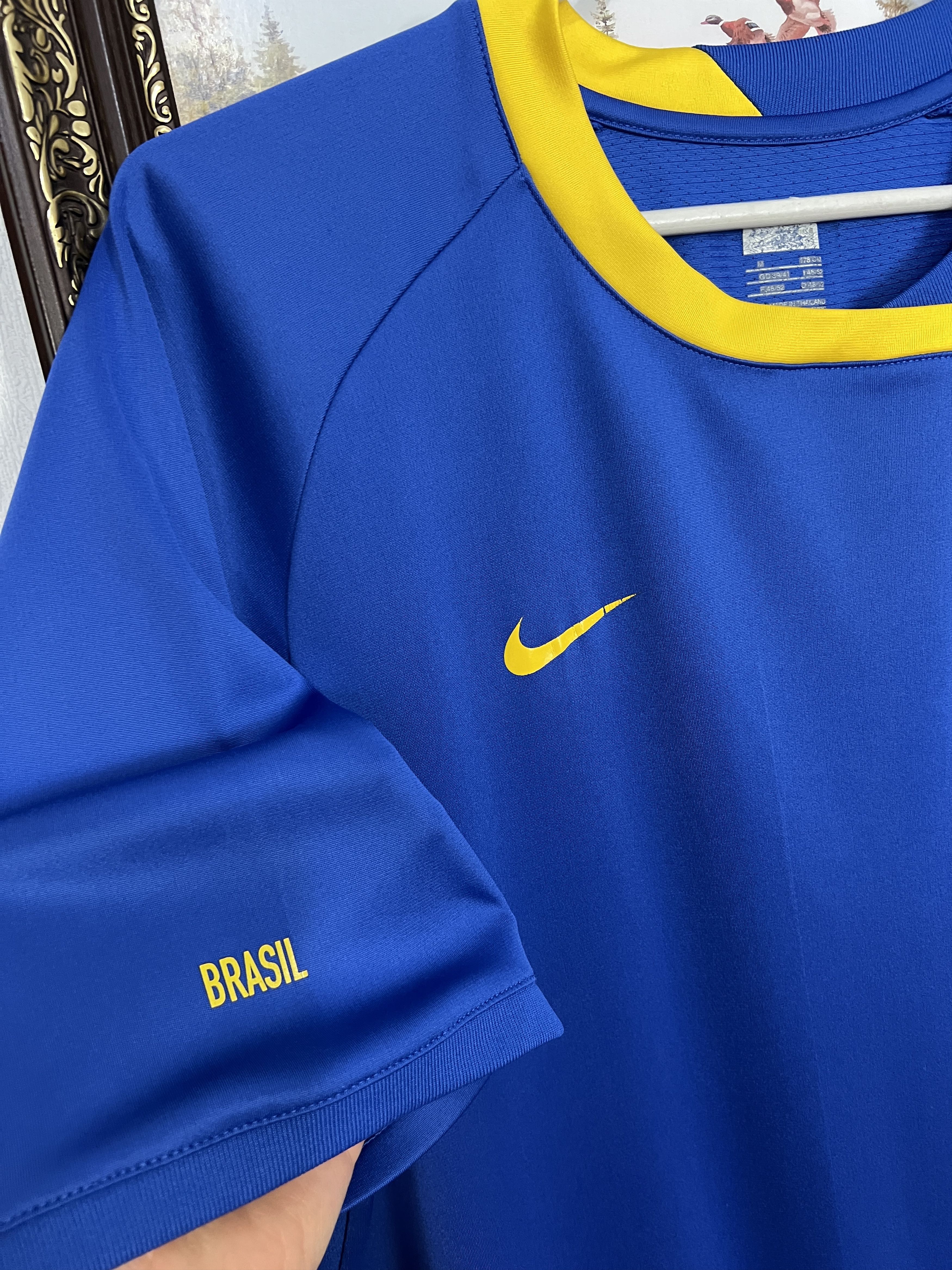 Nike Vintage Brazil Football Shirt Soccer Jersey National Trikot Size US M / EU 48-50 / 2 - 4 Thumbnail