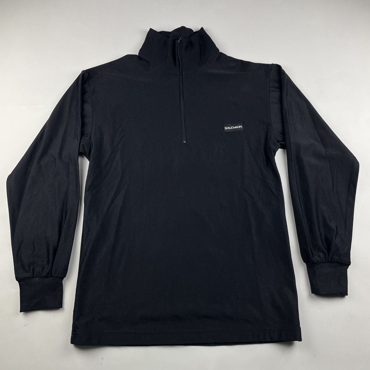 憧れの Salomon 90's Vintage Vintage × Salomon Mens 1/4 Shiny M/S トップス