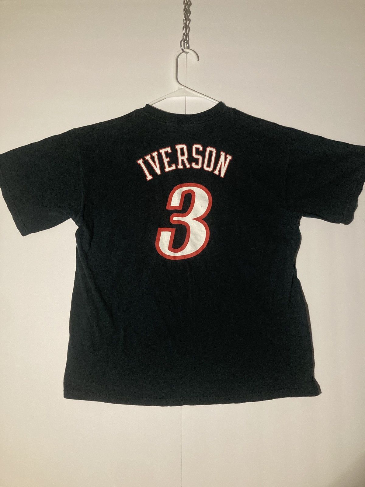 NBA × Vintage Y2K Allen Iverson Sixers Graphic Tee Size US L / EU 52-54 / 3 - 1 Thumbnail