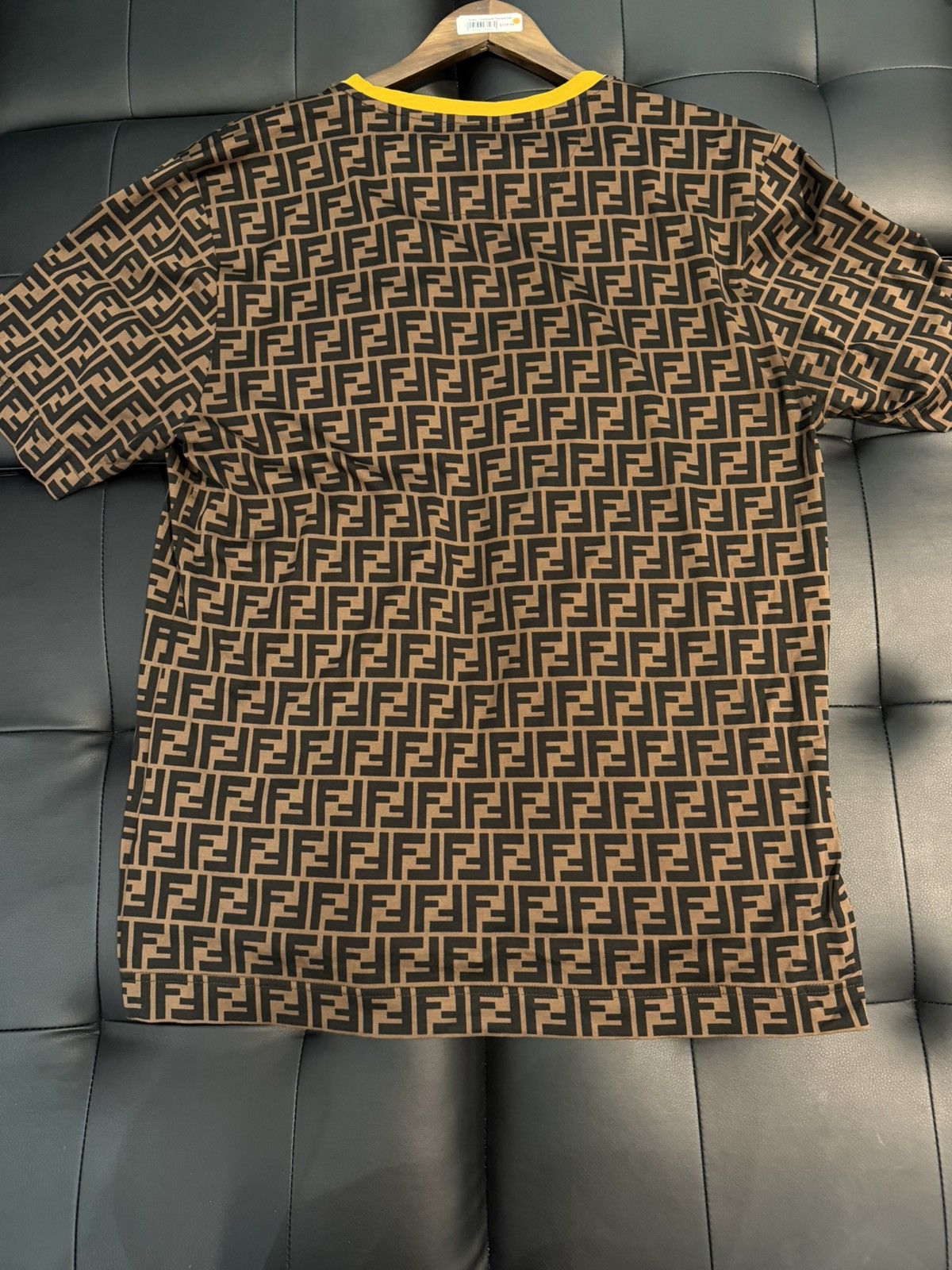 Fendi Size XL - Fendi Zucca FF Monogram Logo Printed Tee Size US XL / EU 56 / 4 - 4 Thumbnail