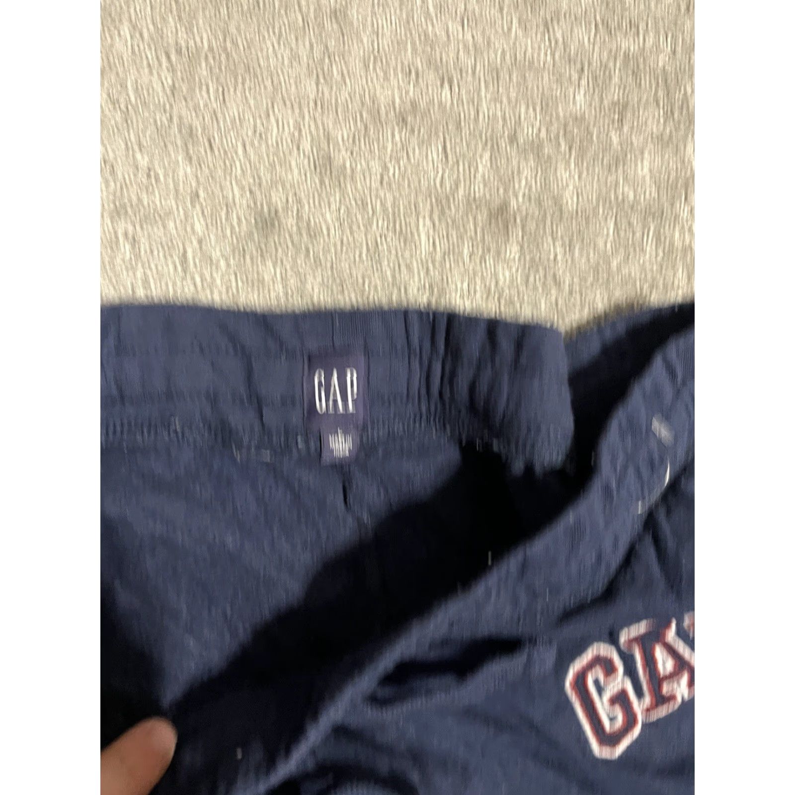 Gap Gap Jogger Pants - Navy Blue - Men's Size Large (L) Solid Logo, Activewear, Pre-Owned Good Condition Size US 33 - 5 Thumbnail