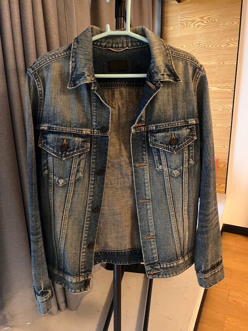 Saint Laurent Paris Saint Laurent Paris Shark embroidered denim jacket Size US S / EU 44-46 / 1 - 4 Thumbnail