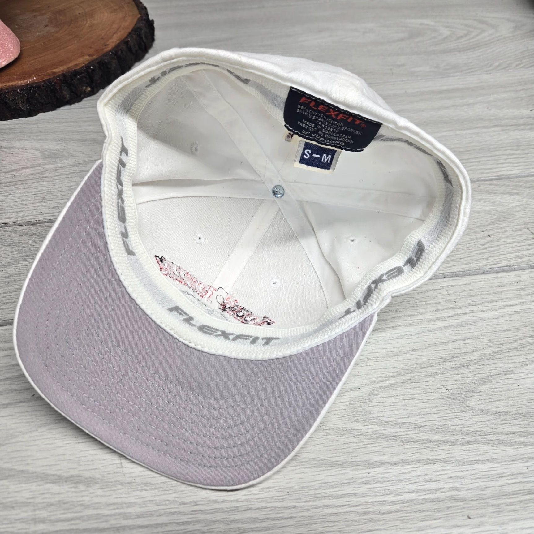 Vintage Hat Baseball Cap Adult M White Cotton Polyester Adjustable | Men | Casual Size ONE SIZE - 5 Thumbnail