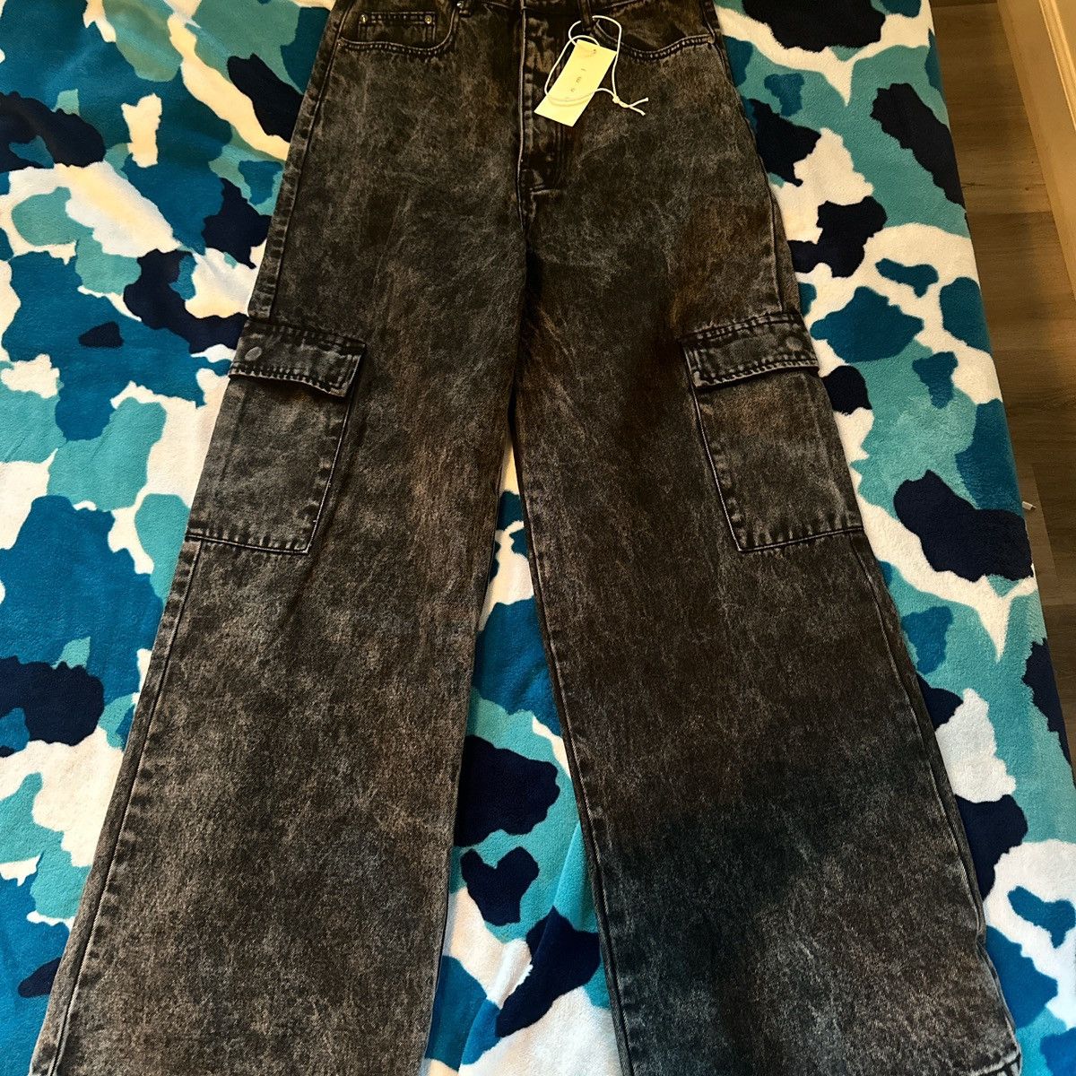 MNML Black Denim Baggy Jeans Size US 32 / EU 48 - 1 Thumbnail