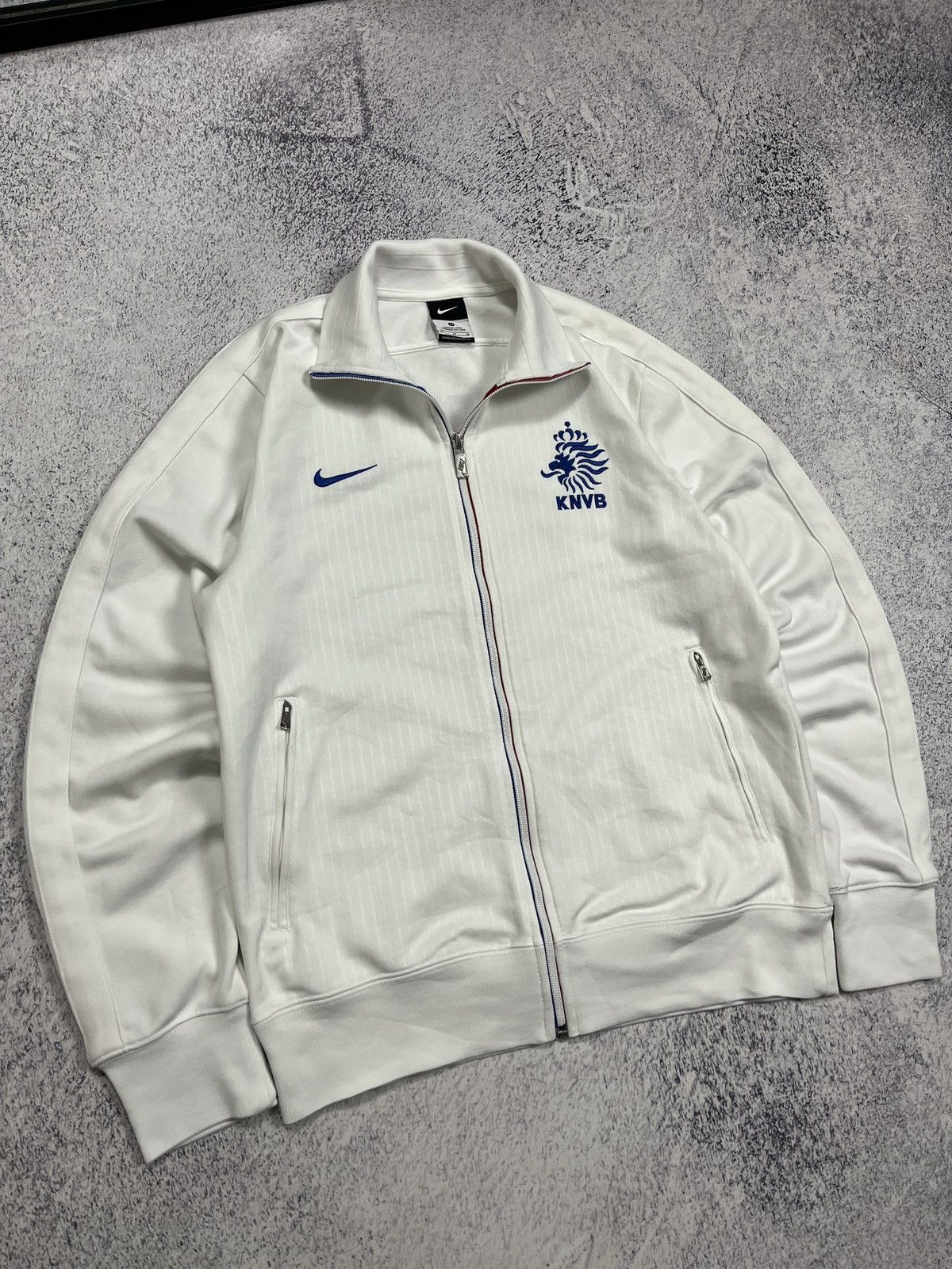 Nike × Vintage Nike Netherlands 2012 World Cup Football Track Jacket KNVB Size US M / EU 48-50 / 2 - 4 Thumbnail