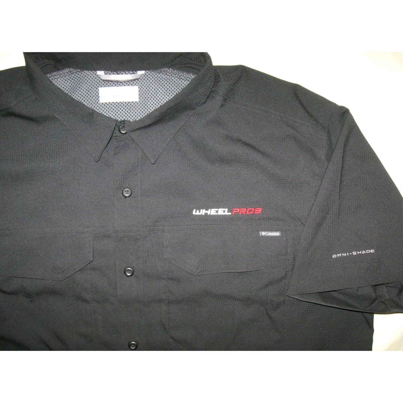 Vintage Columbia Omni Shade Shirt Men's XL Black Wheel Pros Tires Casual Button Up Guys Size US XL / EU 56 / 4 - 2 Thumbnail