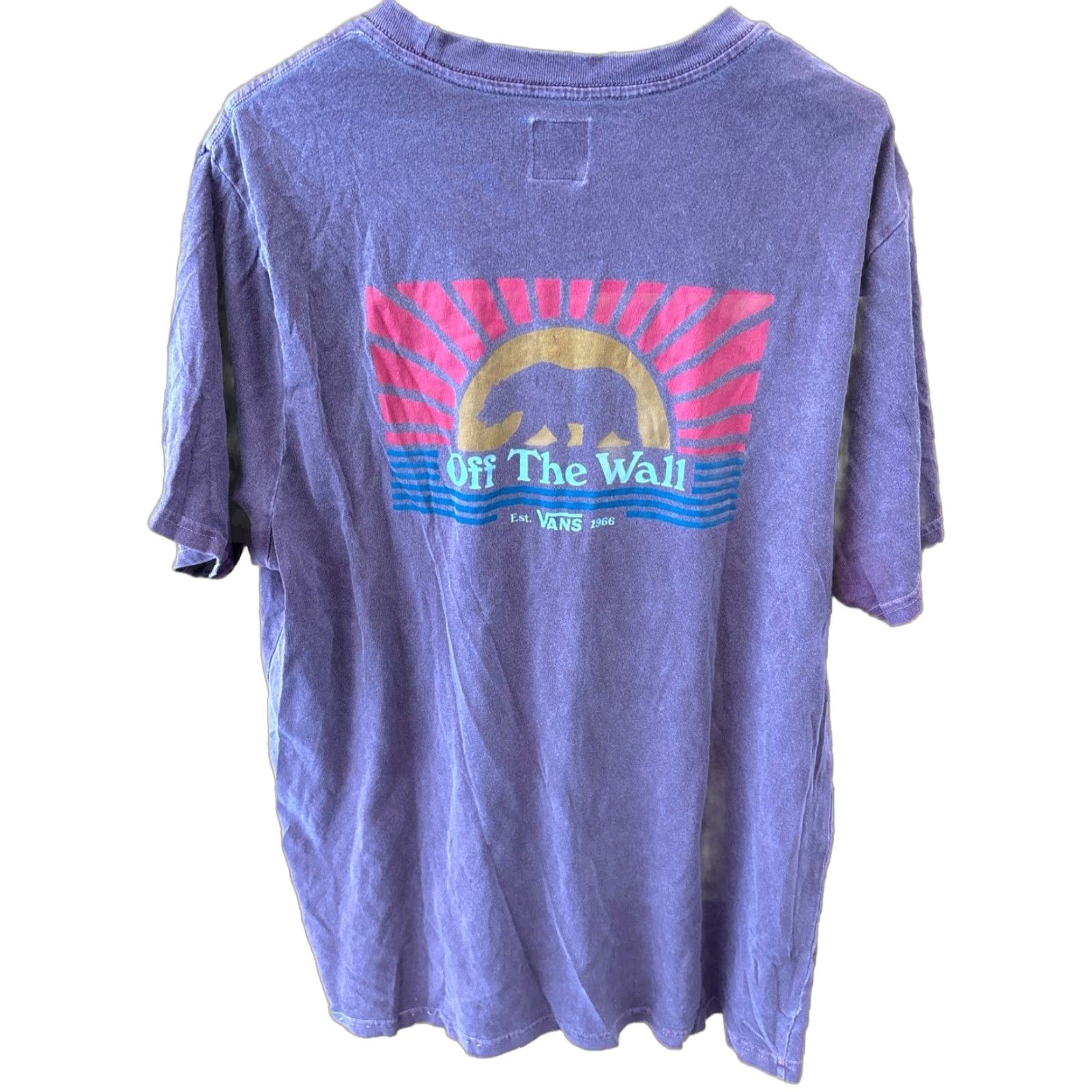 Vans VANS Shirt XL Purple Logo Pocket Tee Short Sleeve Graphic Print Size US XL / EU 56 / 4 - 1 Thumbnail