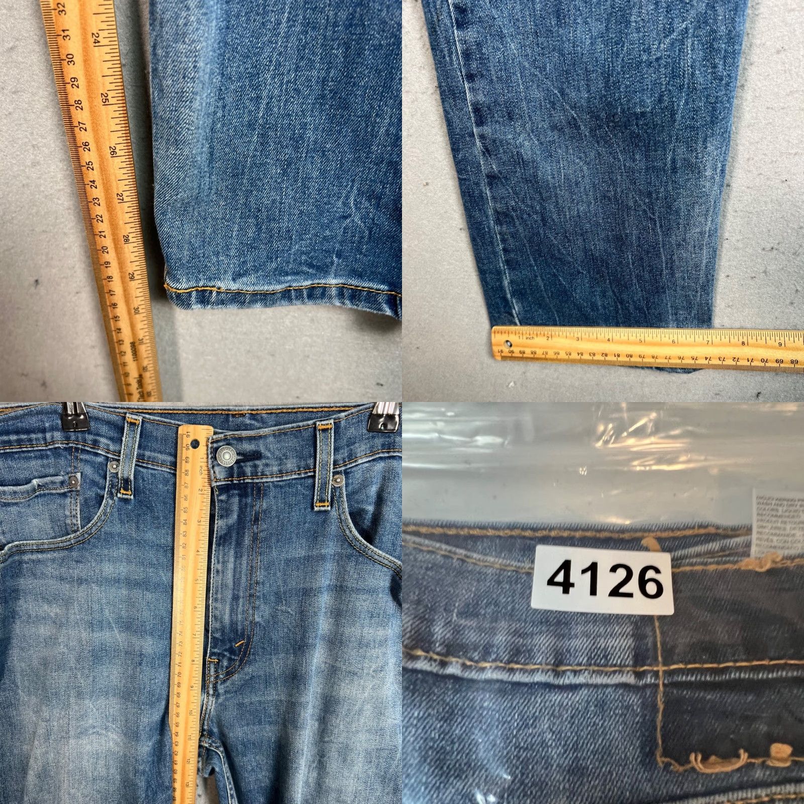 Levi's Levi's 500 Series Jeans Mens 36 X 30 Cotton Denim 5-Pocket Design Tapered Blue, Regular Rise, Zip Closure, Machine Washable, Vintage: No Size US 36 / EU 52 - 8 Thumbnail