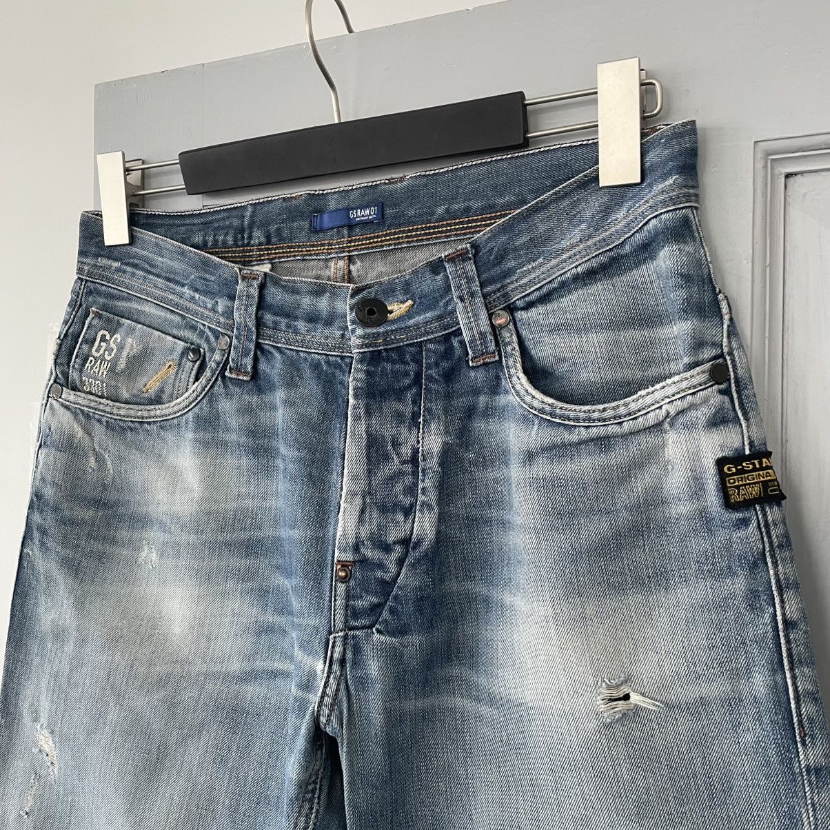 G-Star × Vintage Vintage 00’s G-star RAW Distressed Denim Pants Y2K Size US 32 / EU 48 - 6 Thumbnail