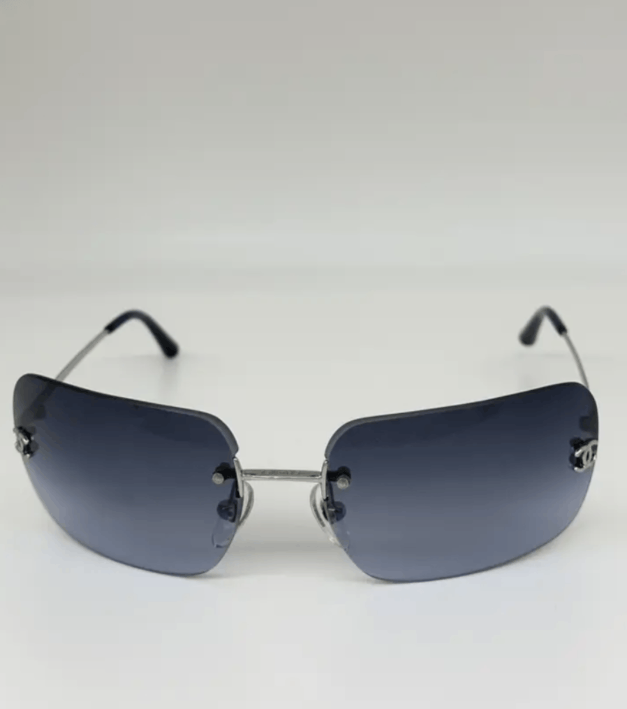 Chanel Chanel Sunglasses 4017 Rhinestone Rimless CC Logo Size ONE SIZE - 2 Thumbnail