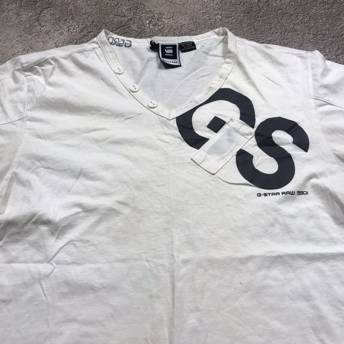 Vintage Vintage G-Star Raw Graphic Tee Streetwear Y2K Skate Baggy L Size US L / EU 52-54 / 3 - 3 Thumbnail