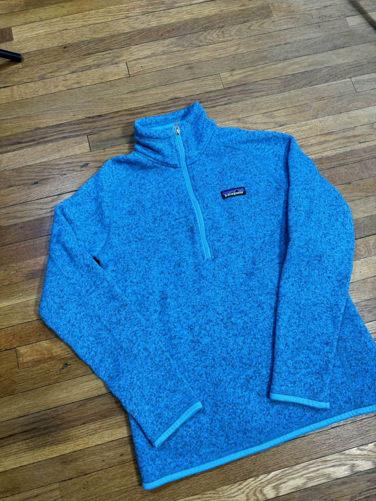 Patagonia Patagonia Jacket Womens Sz Small Aqua Blue 1/4 Zip Pullover Size S / US 4 / IT 40 - 2 Thumbnail