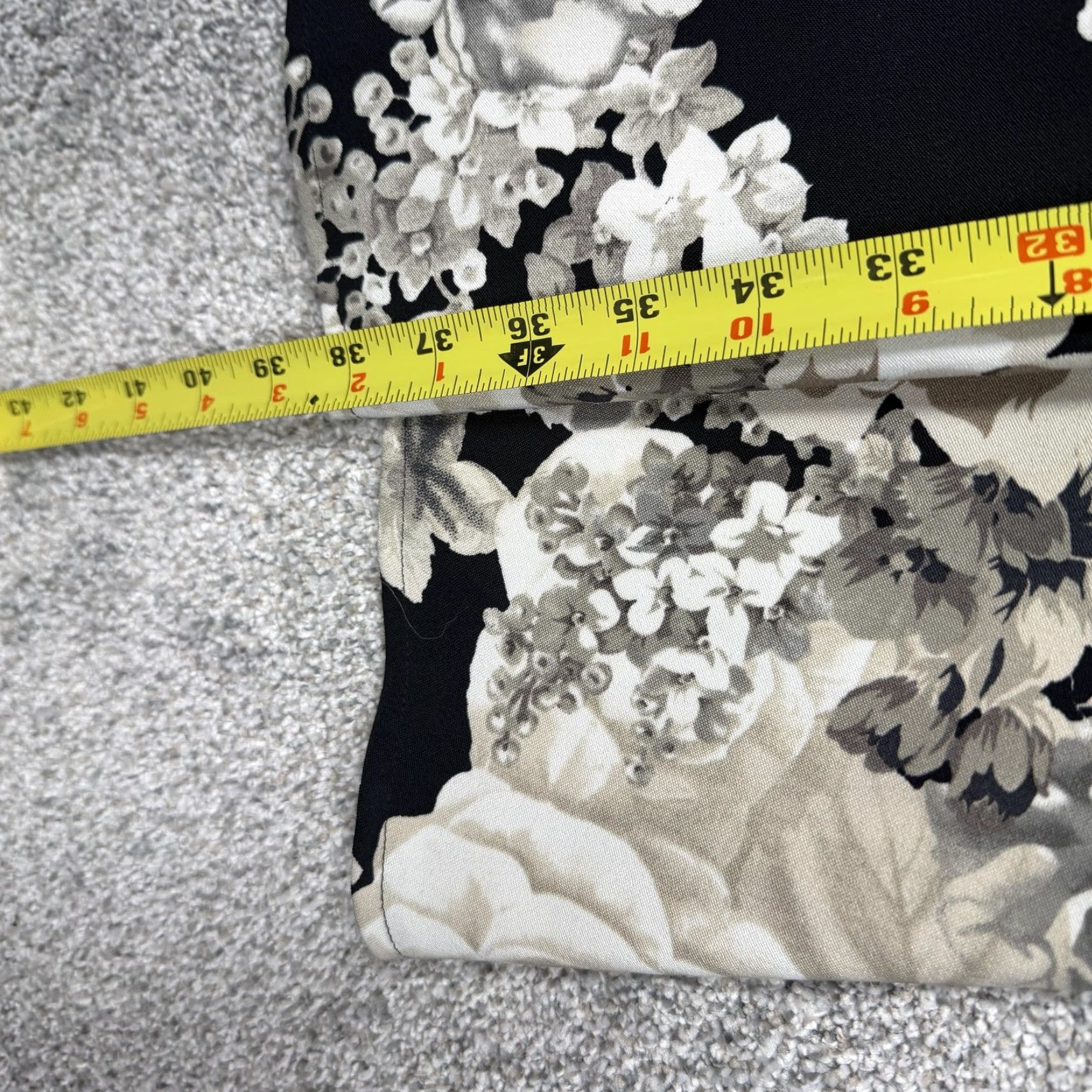 Vintage Connected Cocktail Dress 14W Plus Black Tan Party Fit Flare Floral Dark Romance Size XL / US 12-14 / IT 48-50 - 3 Thumbnail