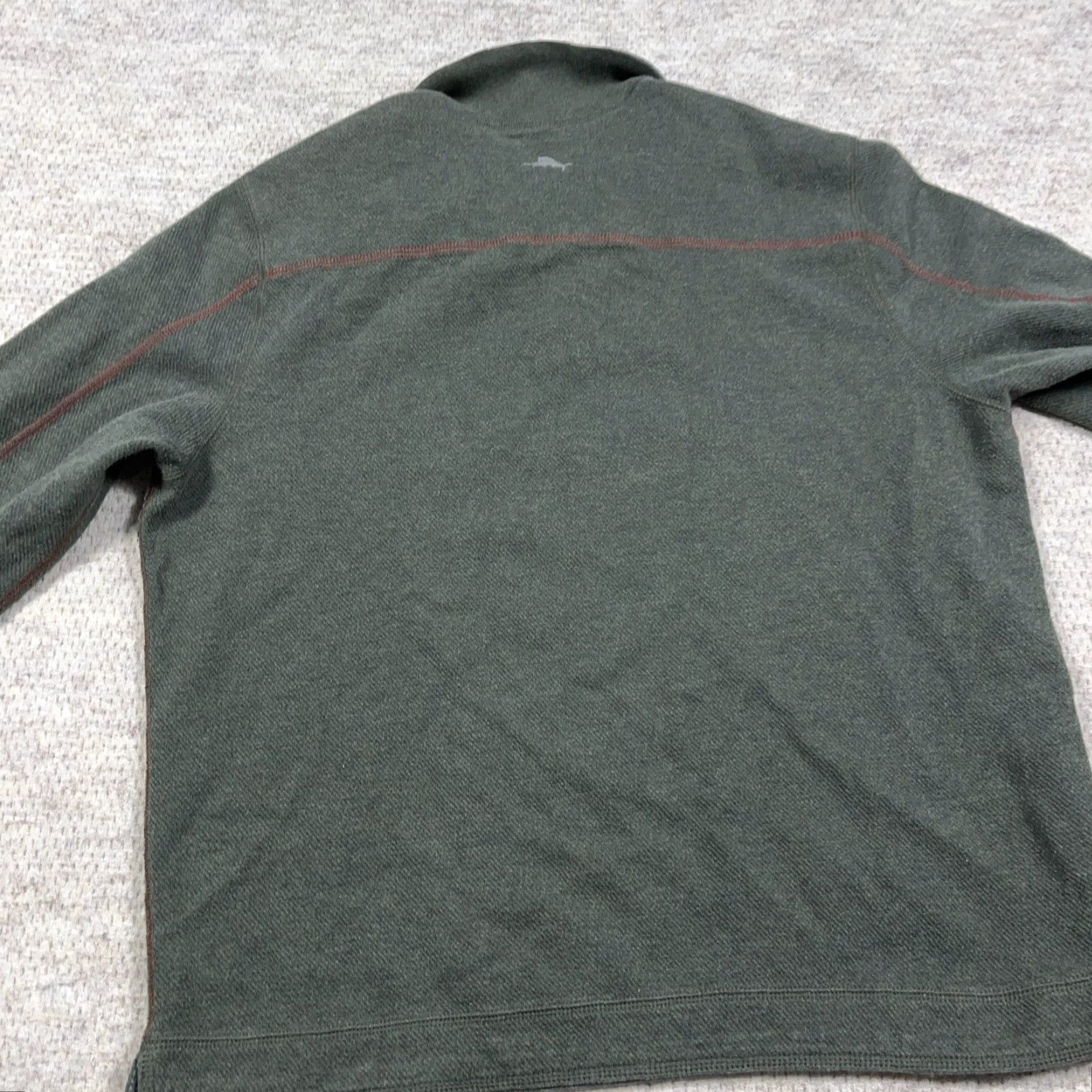 Tommy Bahama Tommy Bahama Sweater Men Large Green Pullover Quarter Zip Reversible Sweatshirt Size US L / EU 52-54 / 3 - 7 Thumbnail