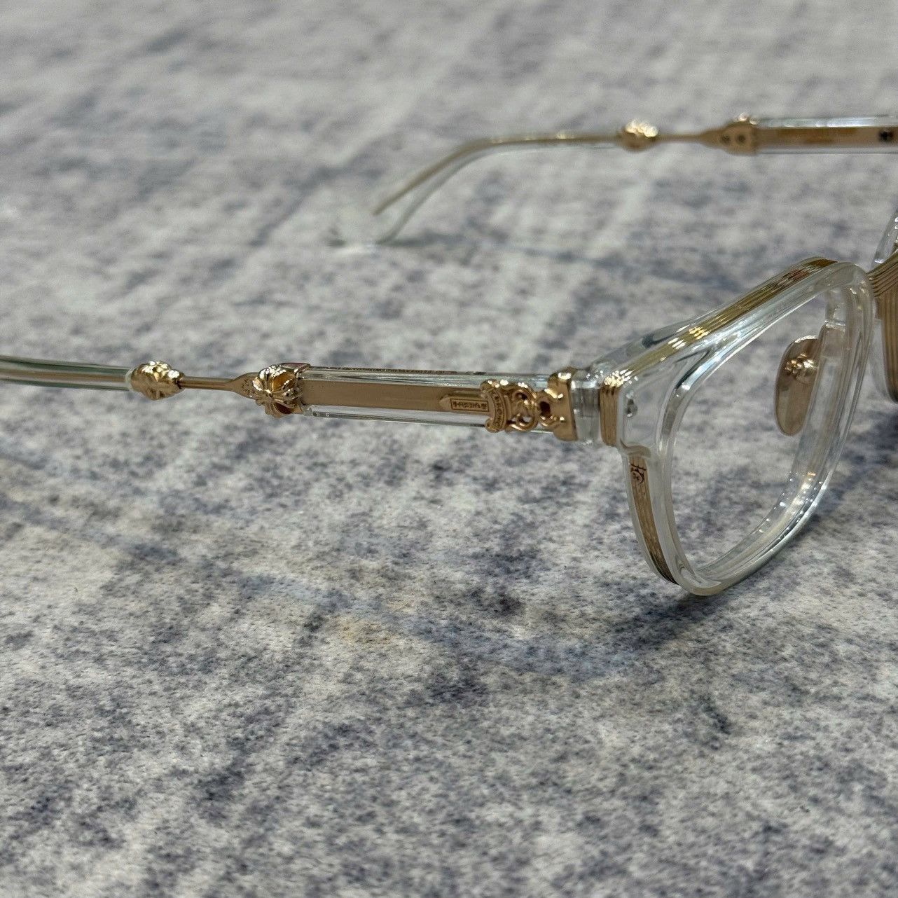 Chrome Hearts CHROME HEARTS DUCK BUTTER CRYSTAL/GOLD PLATED Size ONE SIZE - 3 Thumbnail