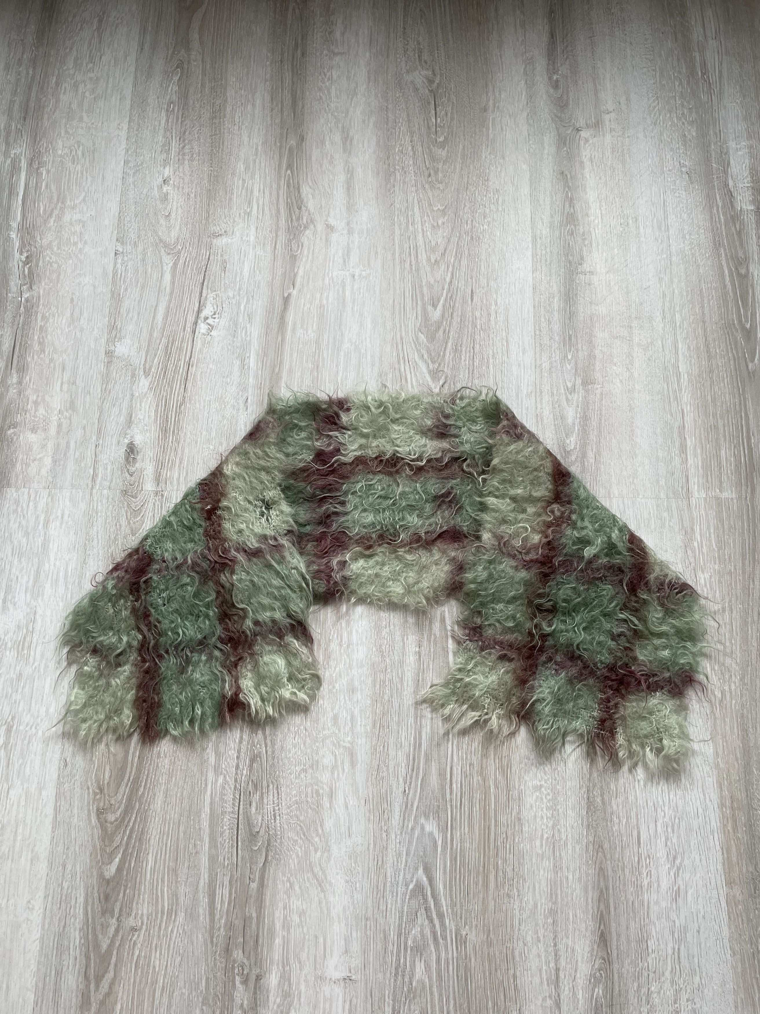 Vintage Vintage 90s Mohair Retro Scarf Size ONE SIZE - 1 Thumbnail