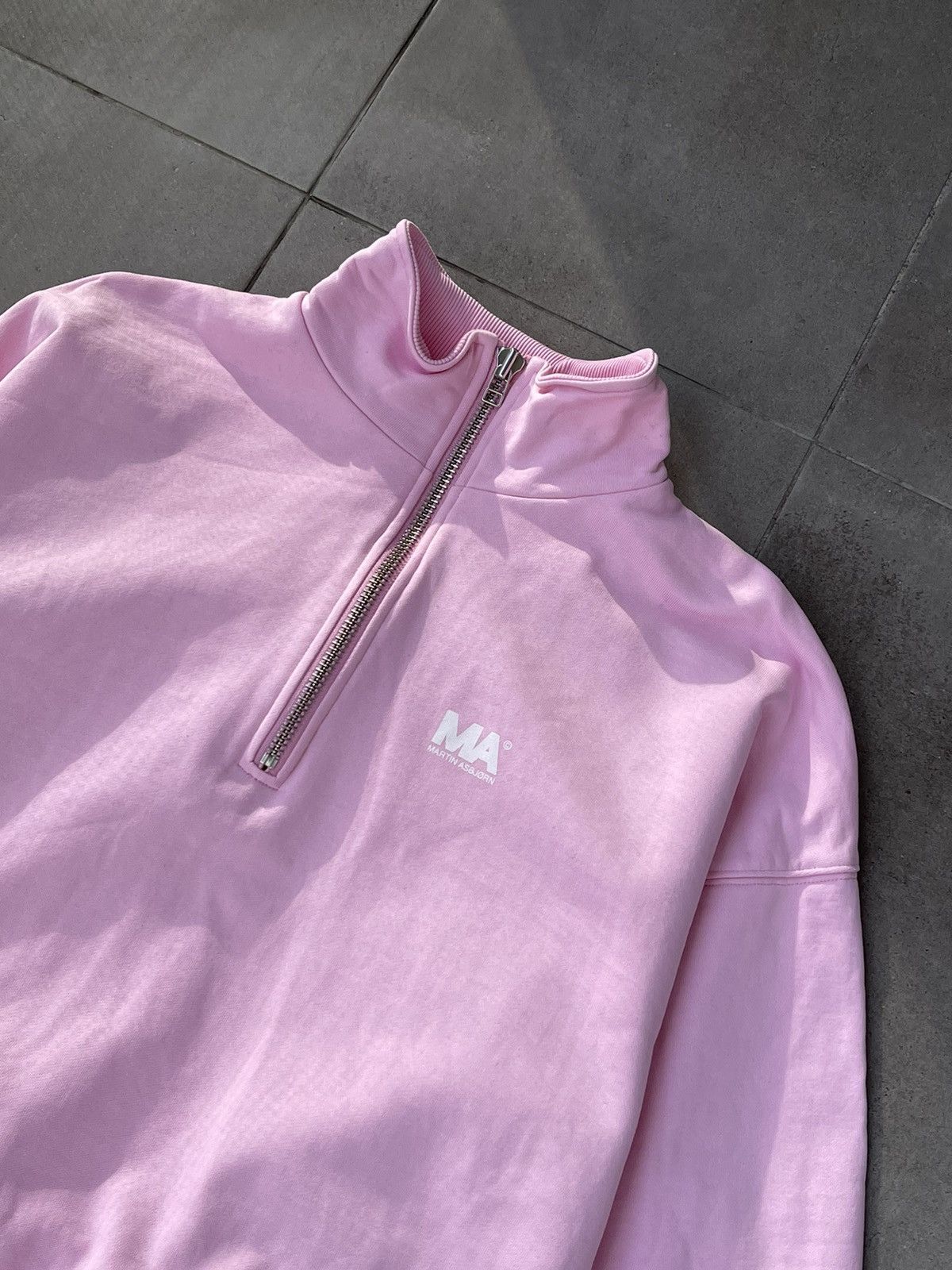 Martin Asbjorn Martin Asbjorn Logo Pink Half Zip Crewneck Size US M / EU 48-50 / 2 - 11 Thumbnail