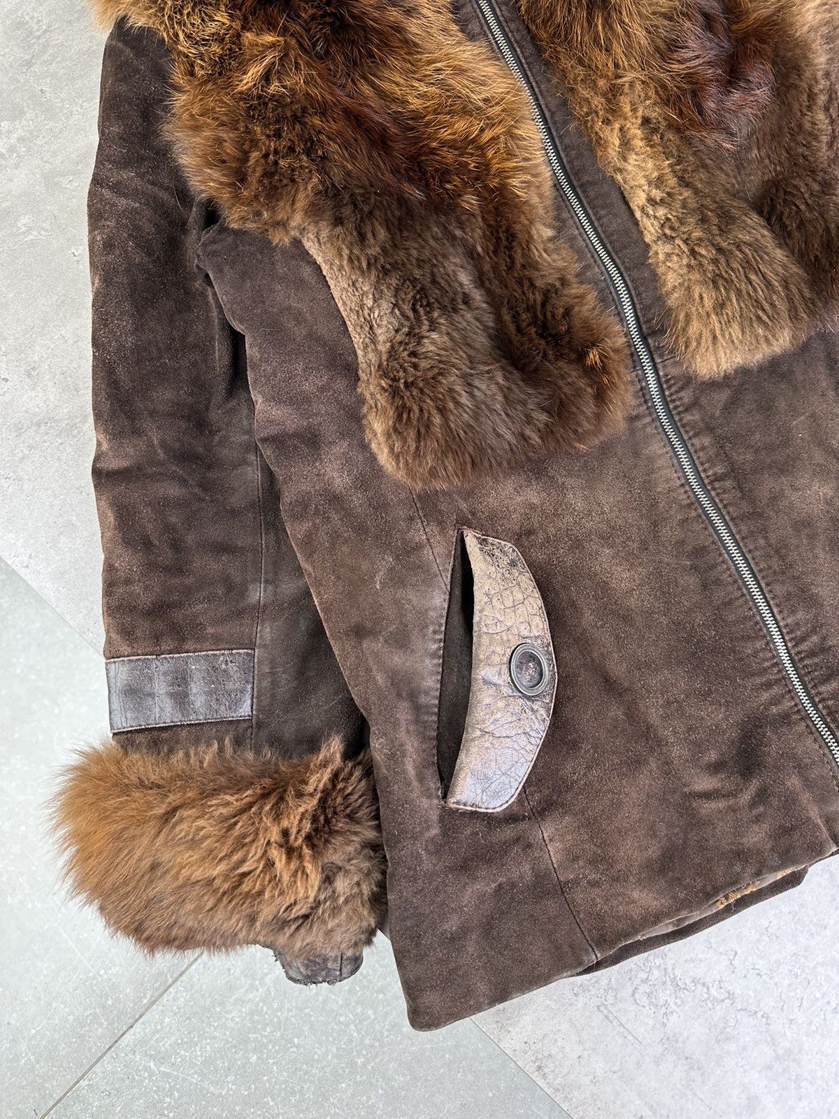 Japanese Brand Vintage Sheepskin With Real Fur Size L / US 10 / IT 46 - 3 Thumbnail