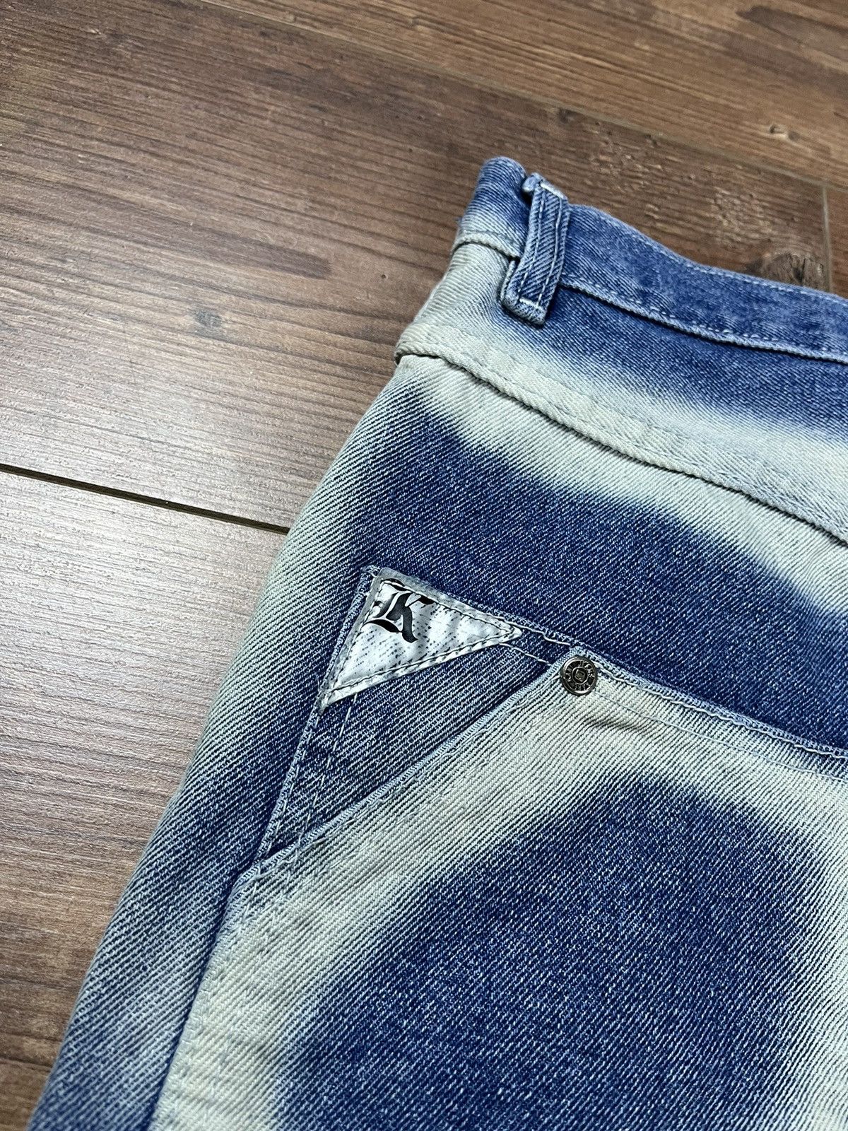 Japanese Brand Vintage 90's Karl Kani Jorts Baggy Shorts Pants Y2K Size US 30 / EU 46 - 5 Thumbnail