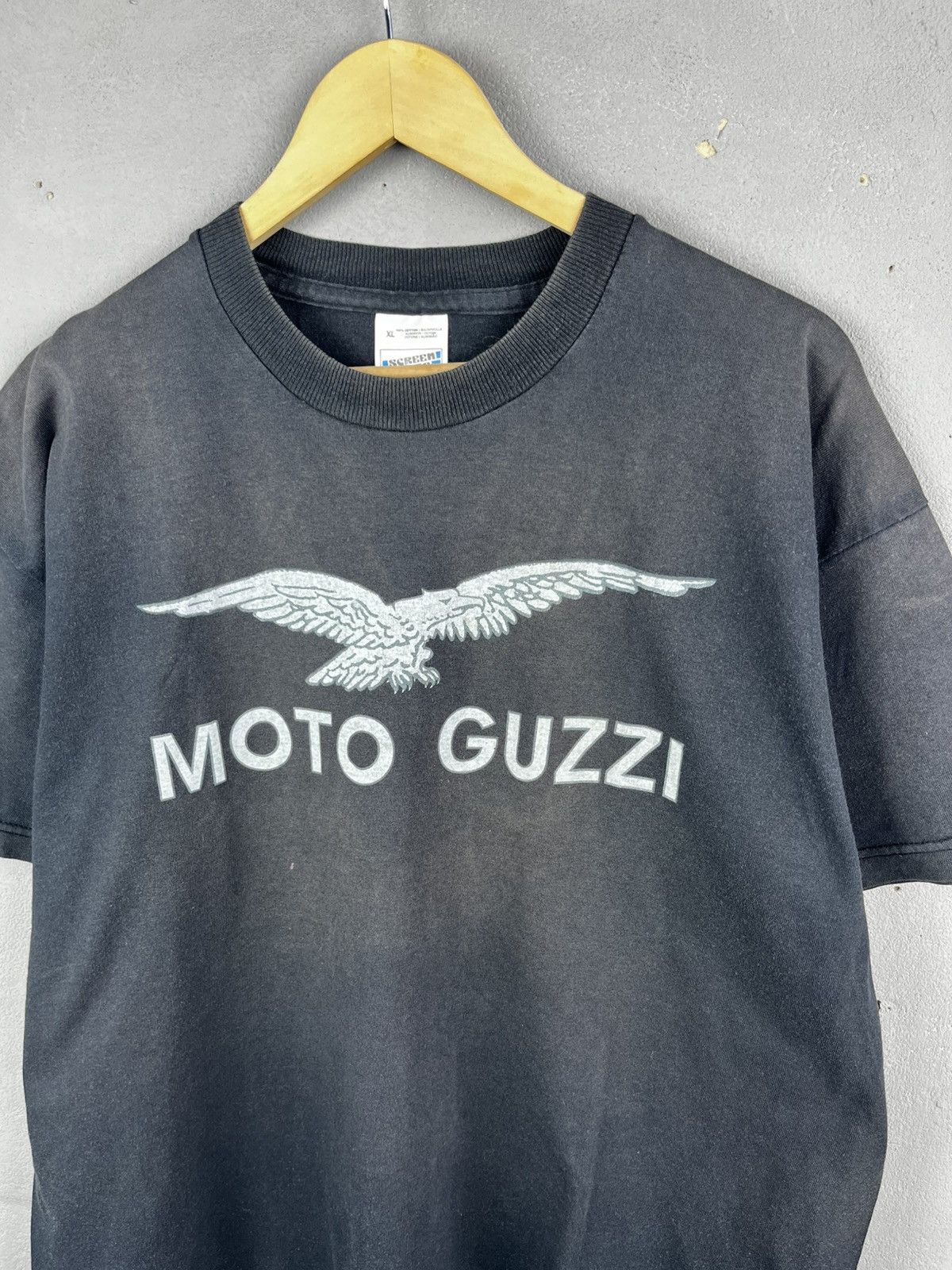 Harley Davidson Moto Guzzi t shirt vintage Size US XL / EU 56 / 4 - 2 Thumbnail