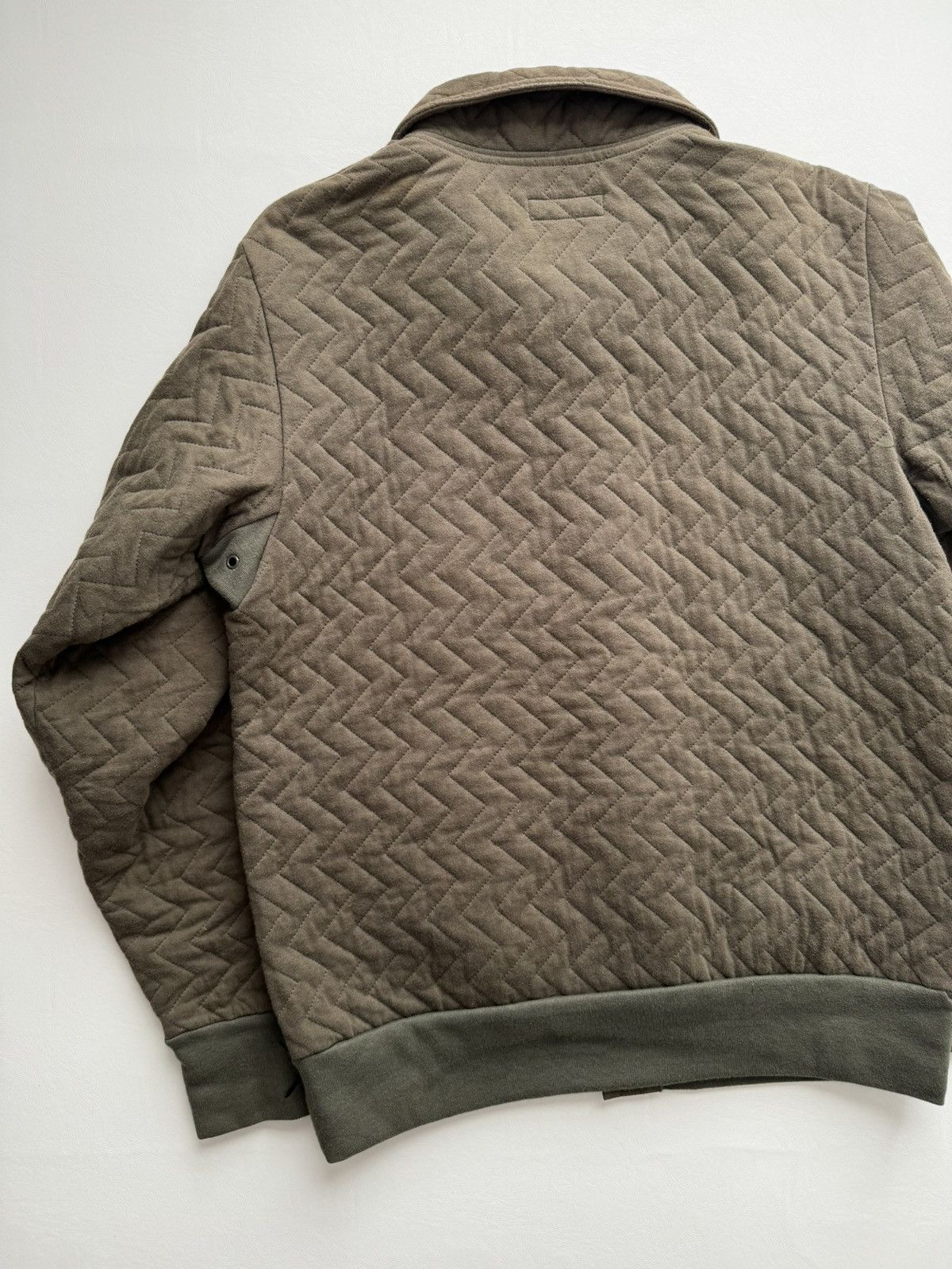 Original Fake SS08 Zig Zag Quilted Button Up Size US L / EU 52-54 / 3 - 2 Thumbnail