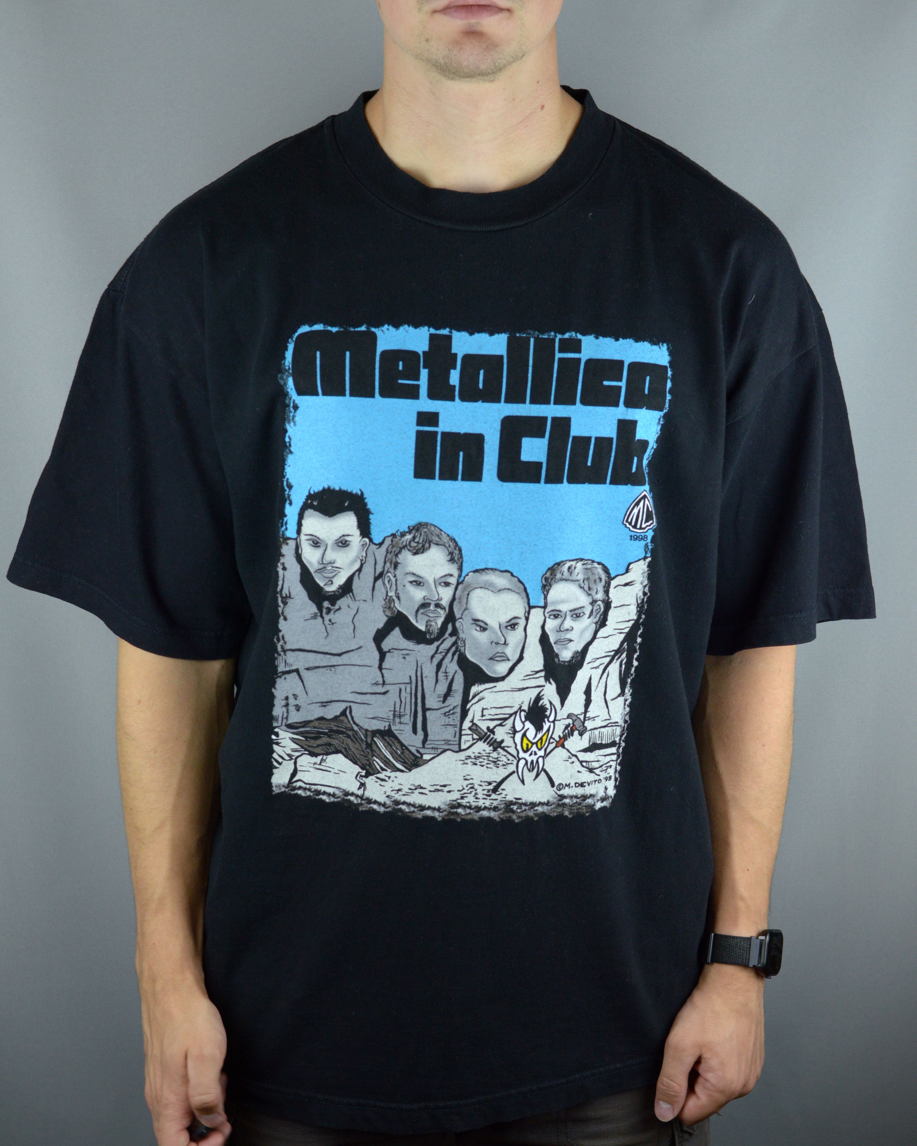 Metallica × Vintage Metallica In Club Stubborn Club Member 1998 t shirt Size US XL / EU 56 / 4 - 1 Thumbnail