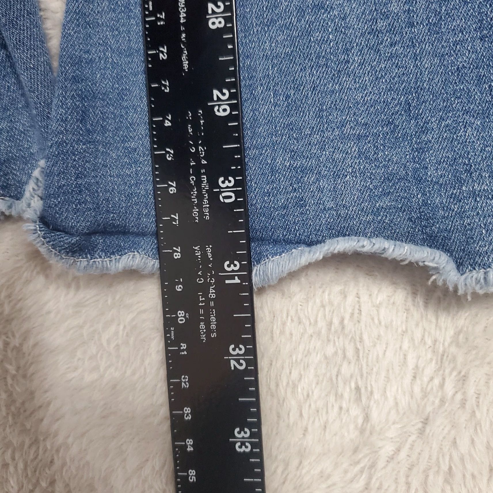 Vintage VINTAGE Shyanne Jeans Bell Bottom Women 27x31 Flare Distressed Mid Rise Raw Hem Boho Festival Size 29" - 7 Thumbnail