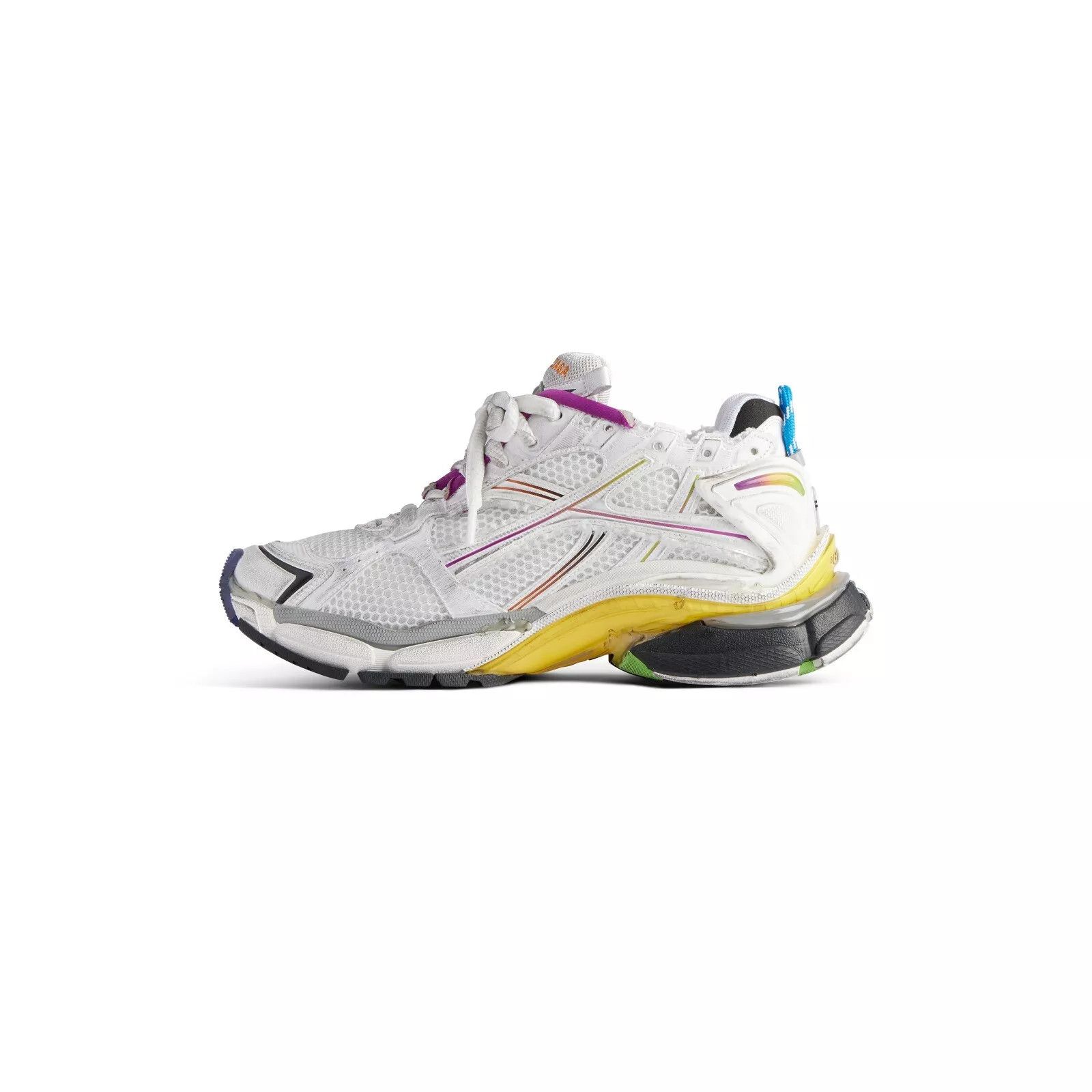 Balenciaga BALENCIAGA Runner Gradient Men's White Multi Sneakers Size US 12 / EU 45 - 5 Thumbnail
