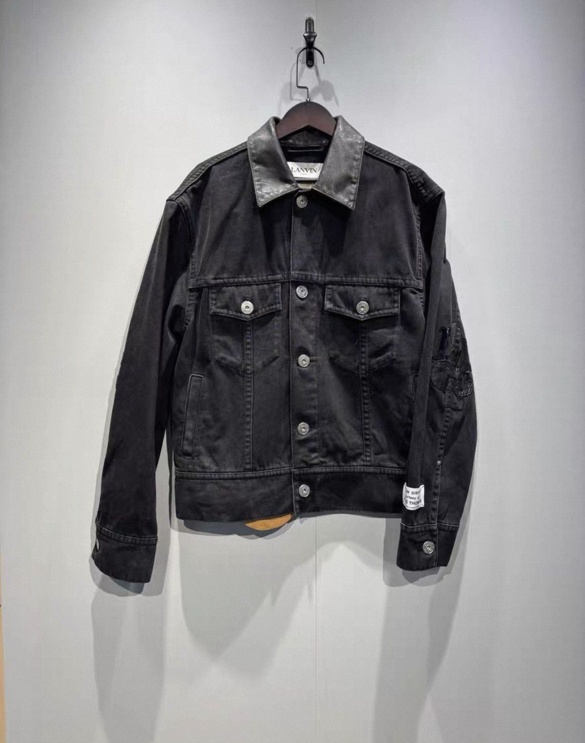 Lanvin Lanvin x Gallery Dept. Black Denim Jacket -2507 Size US M / EU 48-50 / 2 - 1 Thumbnail
