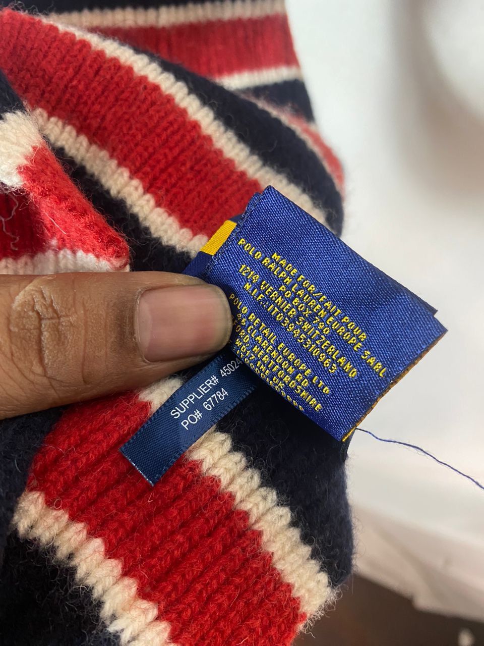 Polo Ralph Lauren × Rugby Ralph Lauren Polo Ralph Lauren rugby stripe muffler/scarf Size ONE SIZE - 6 Thumbnail